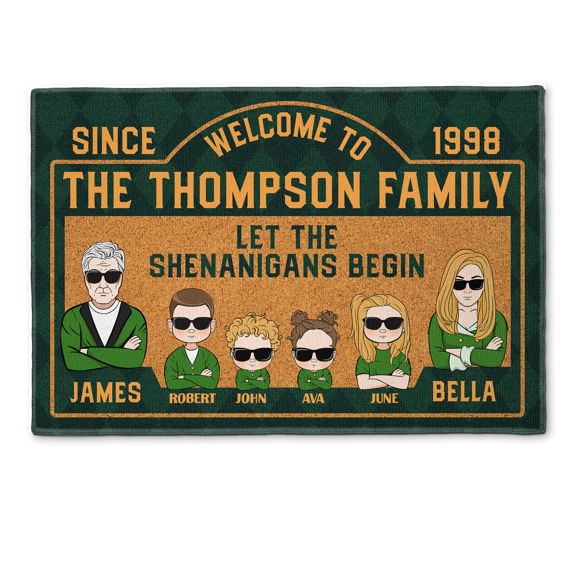 Let The Shenanigans Begin - Personalized Doormat