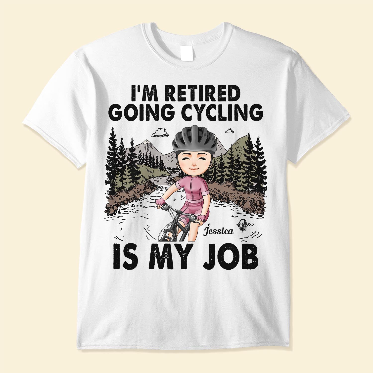 Life Behind Bars - Personalized Shirt - Birthday, Motivation Gift For Her, Girl, Woman, Cyclist, Biker