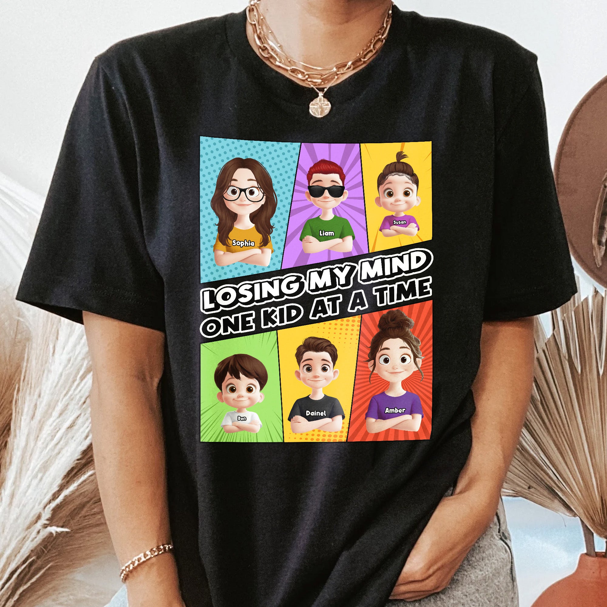 Losing My Mind One Kid At A Time - Personalized Shirt