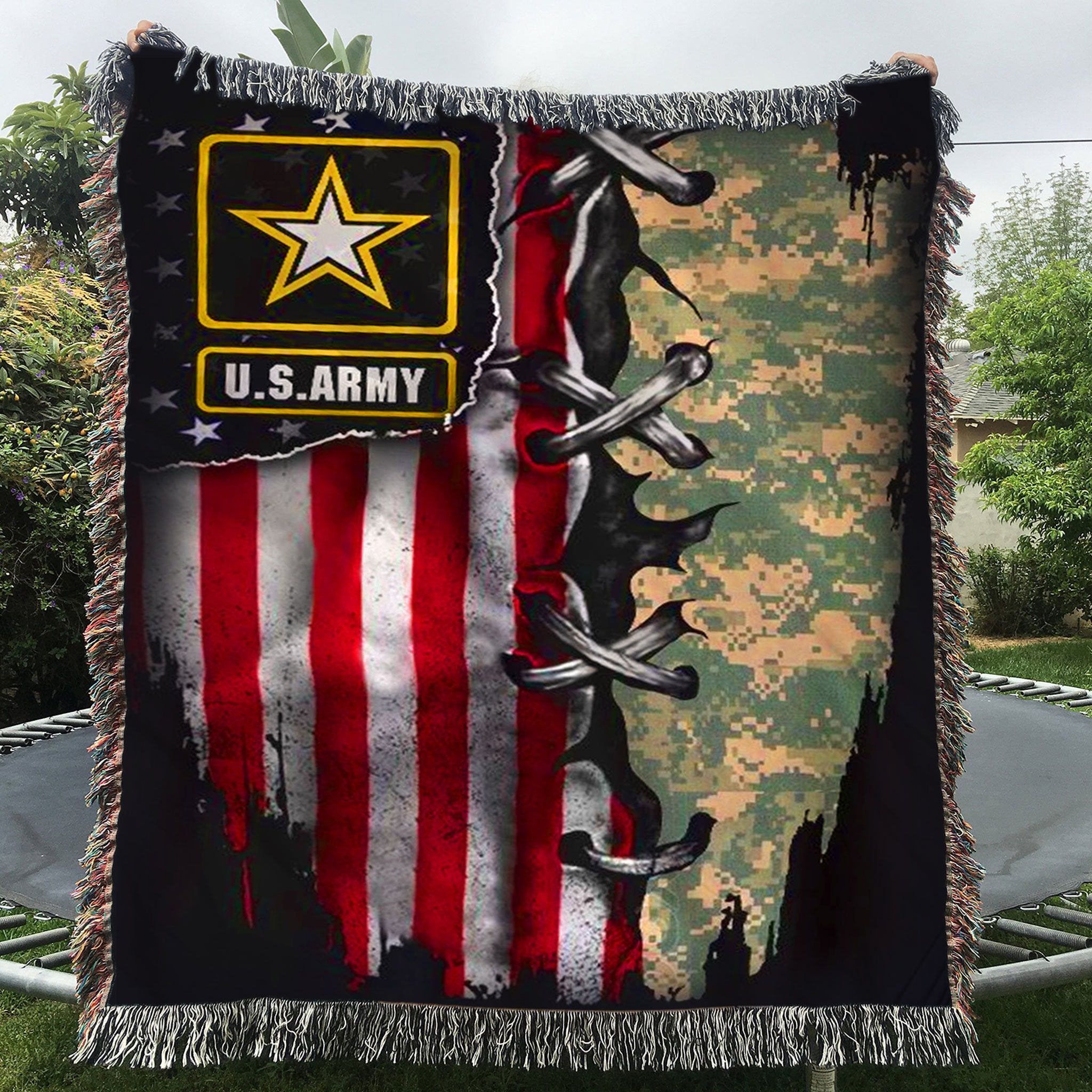 Custom Woven Blanket U.S.Army Woven Throw Blanket - 50x60-A Loves Gift