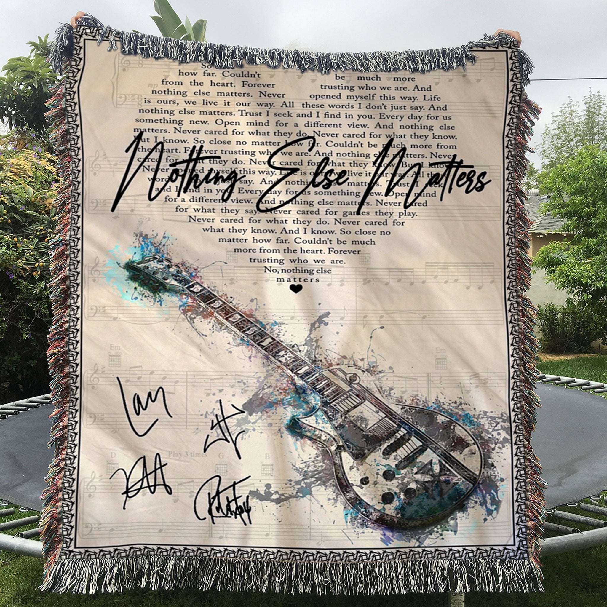 Custom Woven Blanket Metallic Nothing Else Matters Woven Throw Blanket - 60x80-A Loves Gift