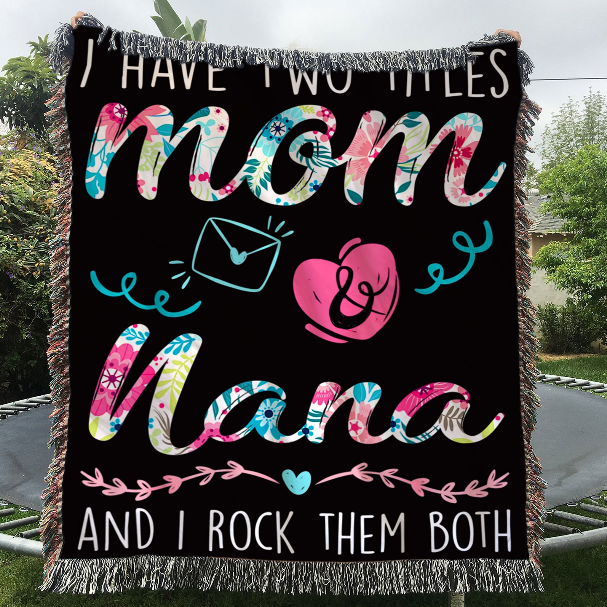 Custom Woven Blanket I Have Two Titles Mom And Nana Woven Throw Blanket - 50x60-A Loves Gift