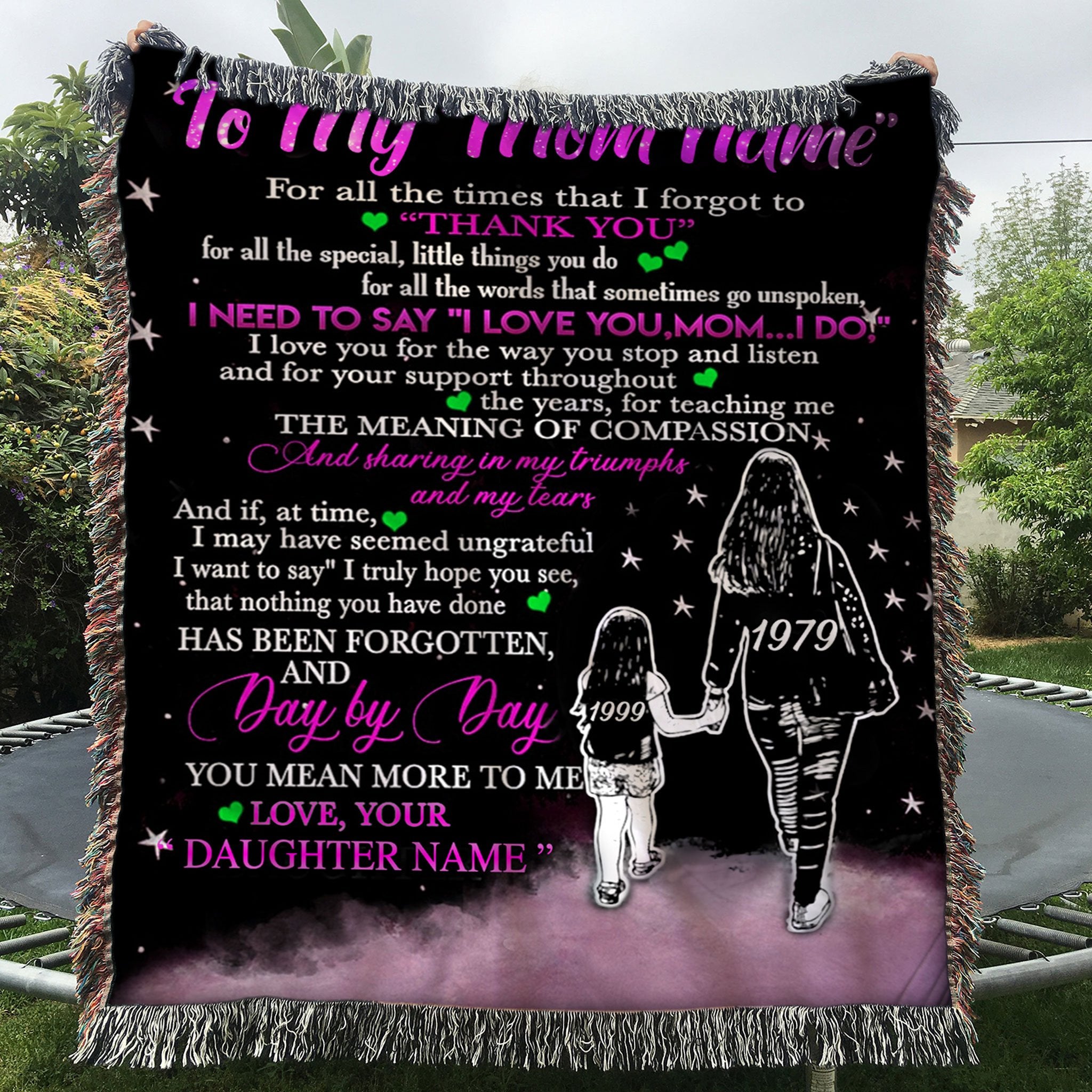 To My Mom Personalized Blanket WB56 Woven Blanket - 50x60-A Loves Gift