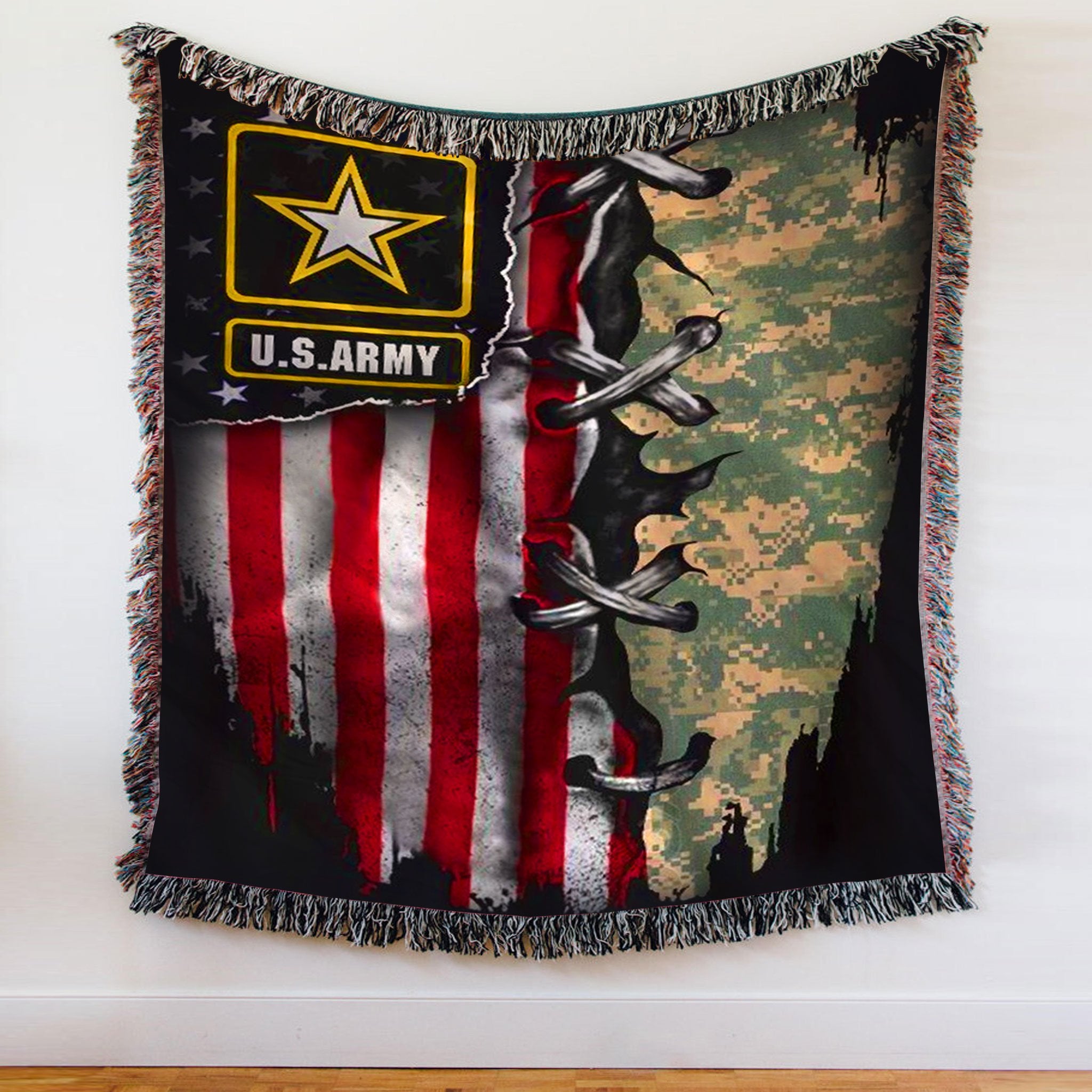 Custom Woven Blanket U.S.Army Woven Throw Blanket - 50x60-A Loves Gift