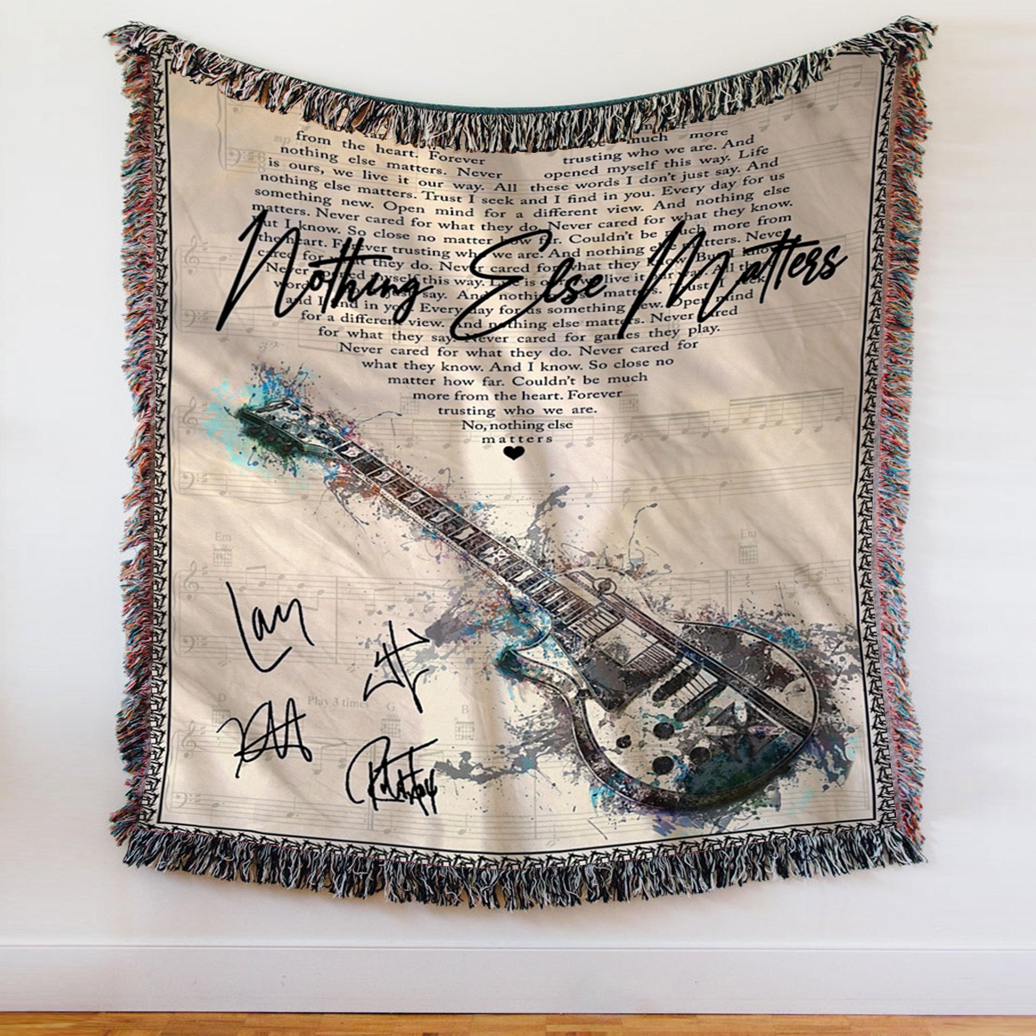 Custom Woven Blanket Metallic Nothing Else Matters Woven Throw Blanket - 60x80-A Loves Gift