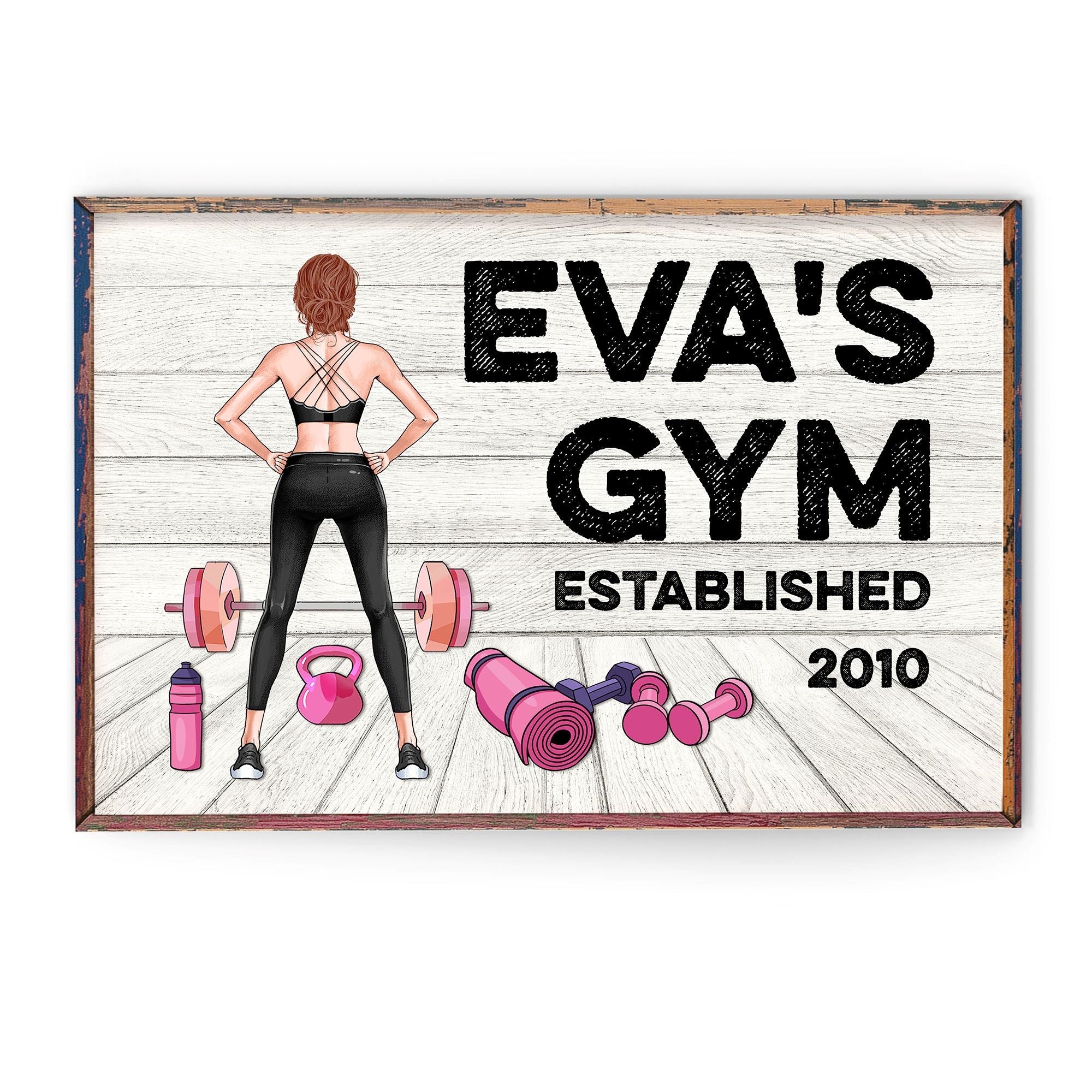 Gym Room Sign, Fitness Custom Poster/Canvas, Gift For Fitness Lovers