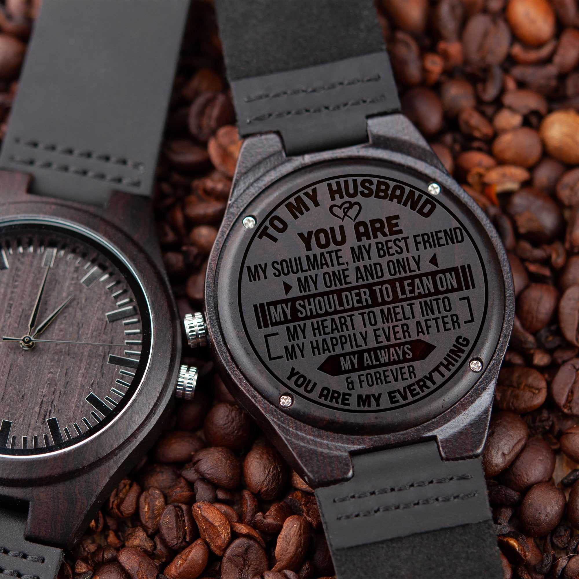 HUSBAND - YOU ARE - WOOD WATCH Engraved Gifts Watch