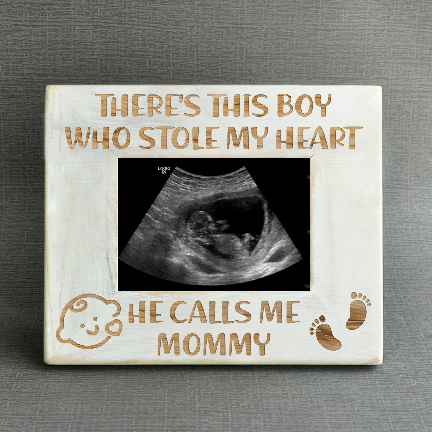 SON MOM - STOLE MY HEART - WOOD FRAME