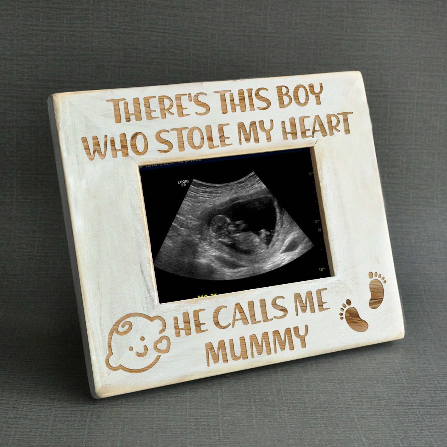 SON MUM - STOLE MY HEART - WOOD FRAME 