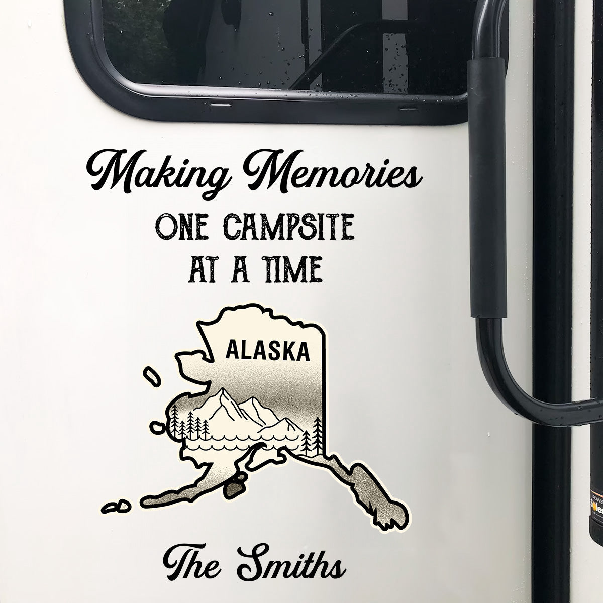 Making Memories One Campsite At A Time States Map Camping - Personalized Decal