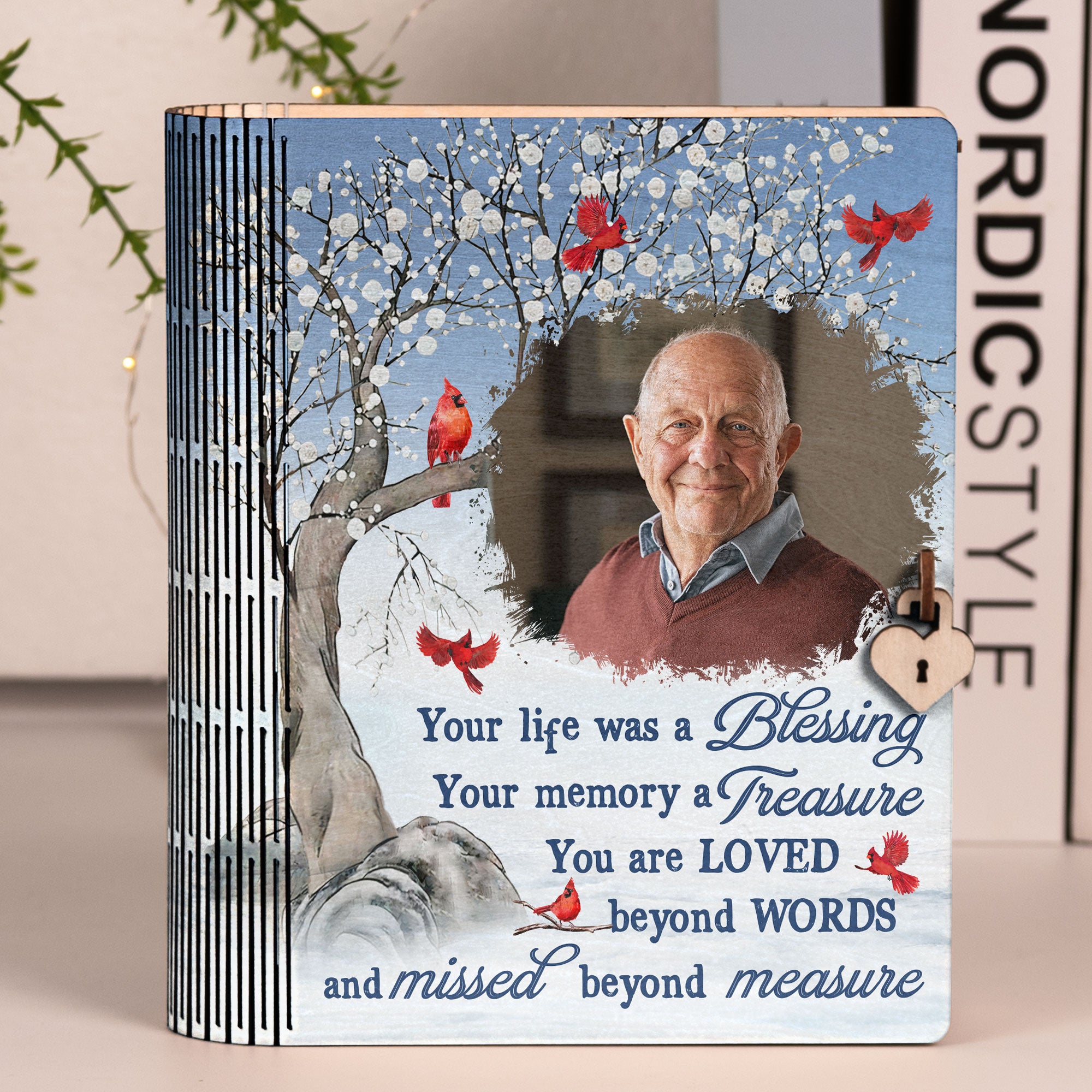 Memory Box That Memory Becomes A Treasure - Personalized Wooden Photo Book Box