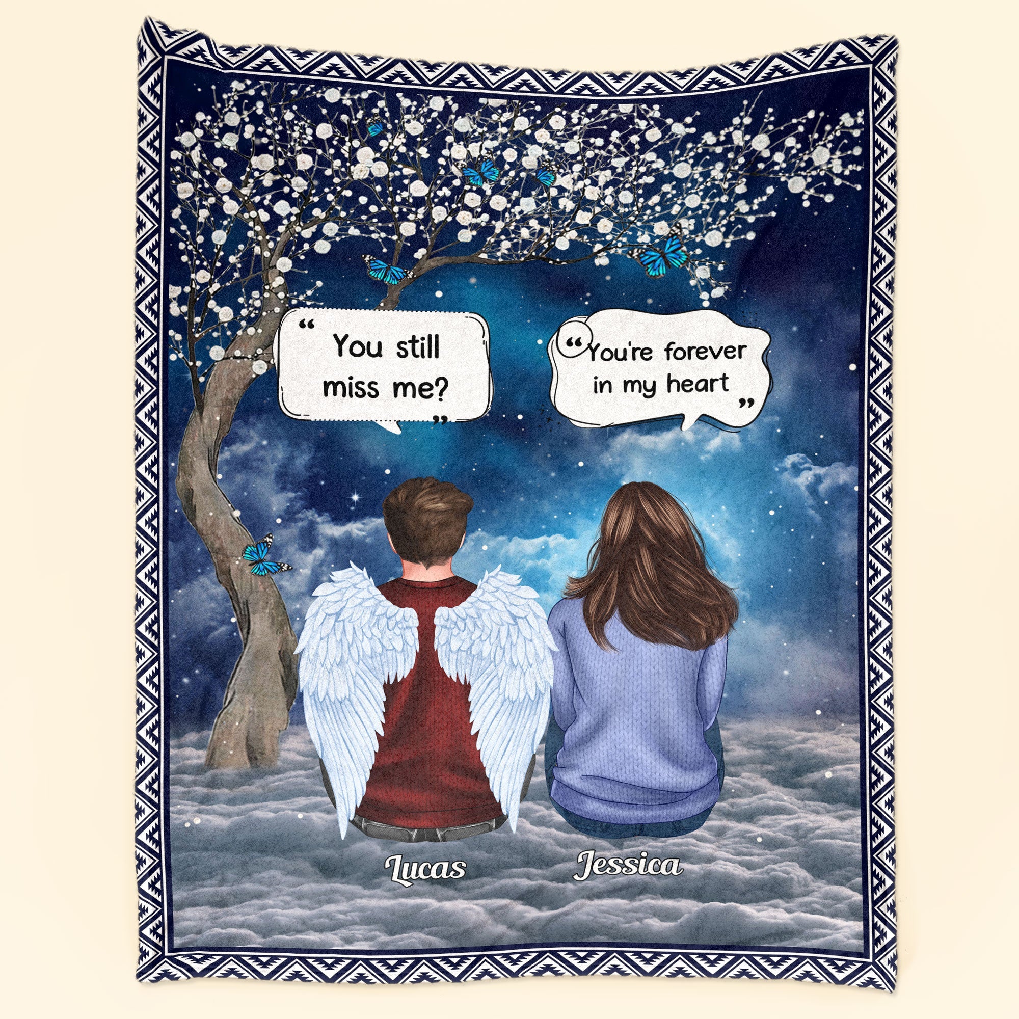 Message From Heaven - Personalized Memory Blanket