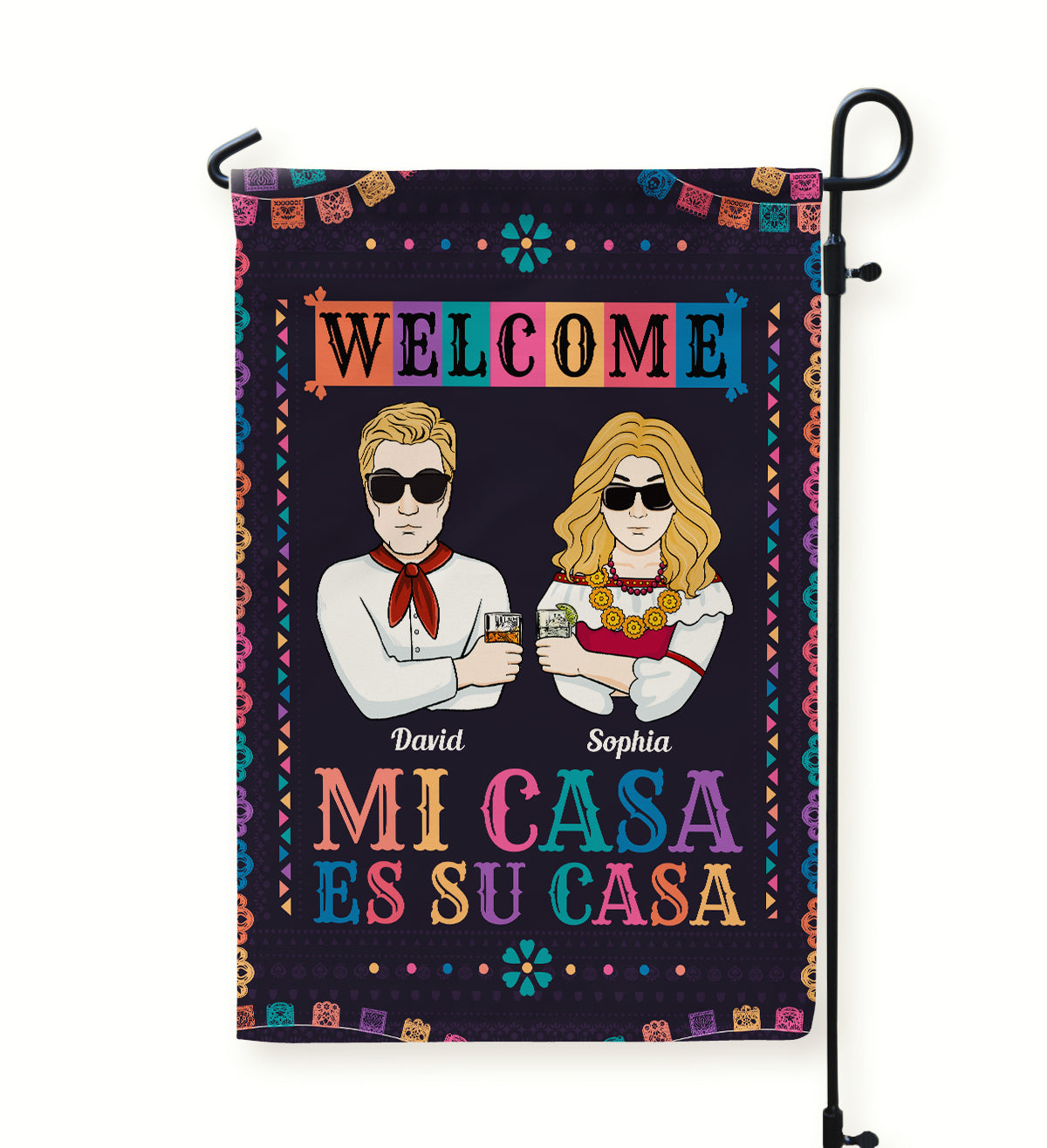 Mi Casa Es Su Casa - Personalized Flag