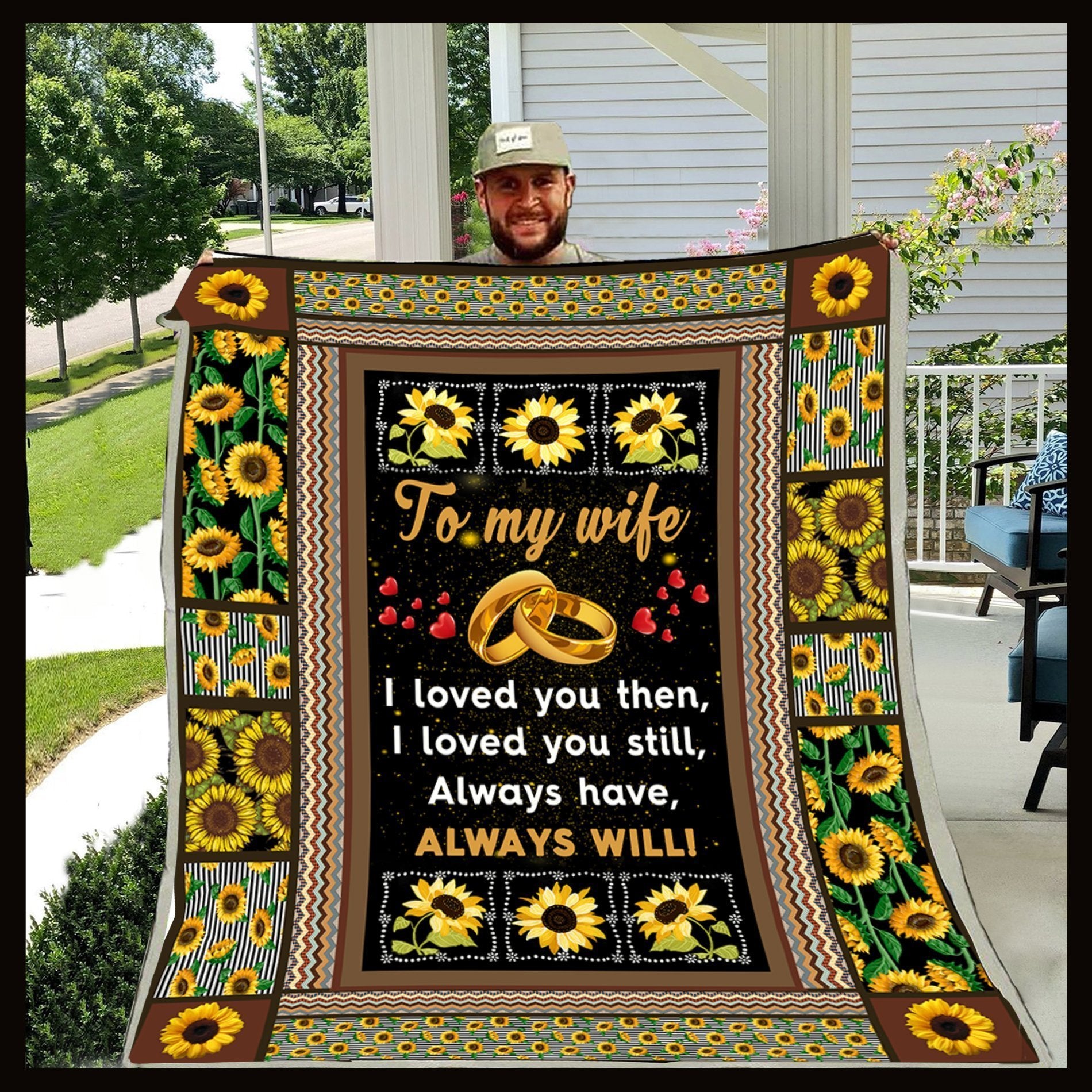 To My Wife I Loved You Then Blanket Christmas Gift For Wife-A Loves Gift