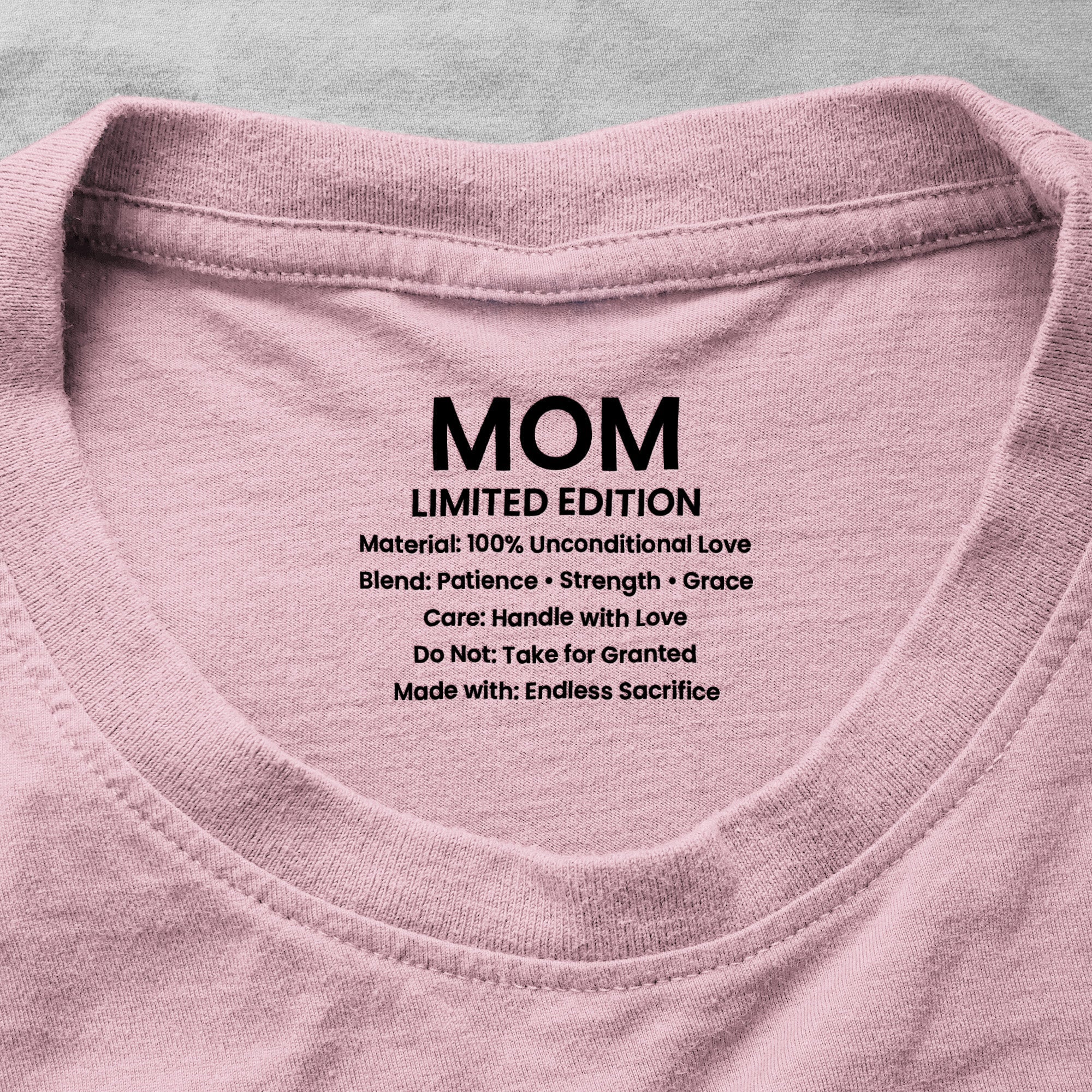 Mom Care Label - Hidden Message Shirt Mother's Day Gifts - Personalized Shirt
