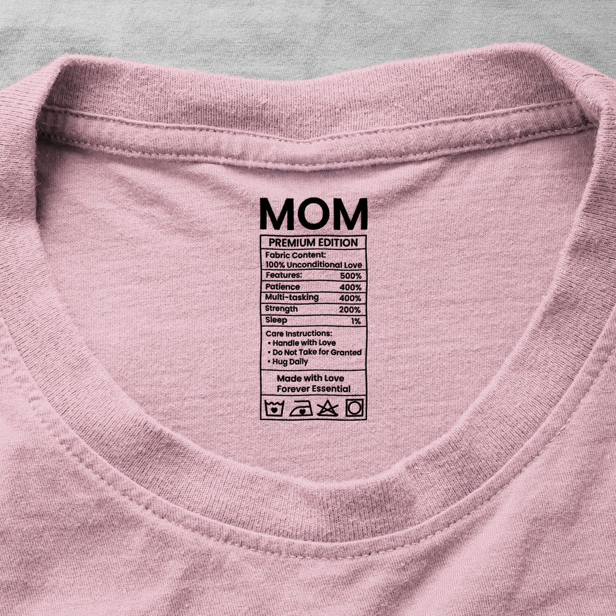 Mom Mum Mama Label With Kids' Names - Hidden Message Shirt Mother's Day Gifts - Personalized Shirt