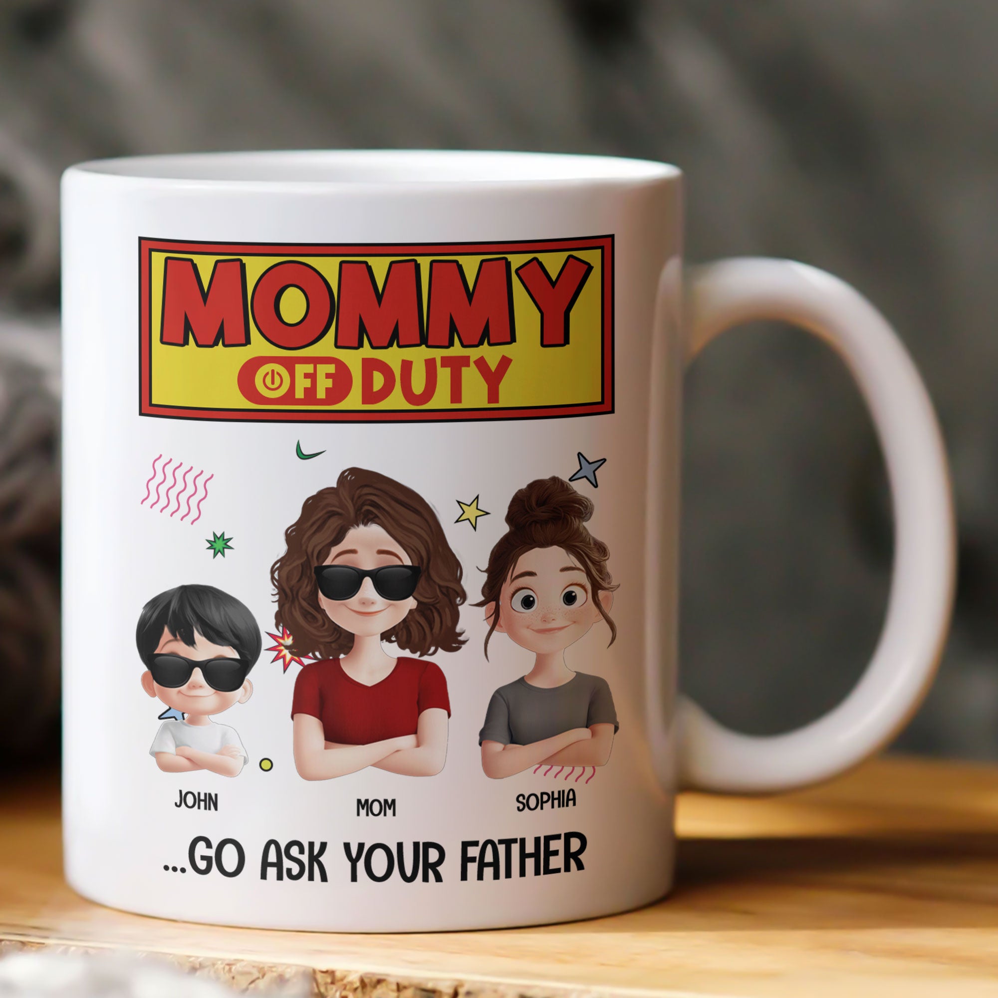 Mommy Off Duty - Personalized Mug