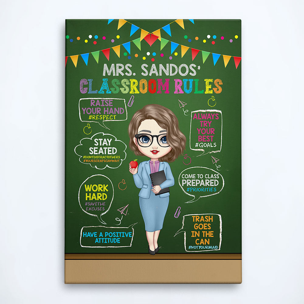 My Classroom Rules - Personalized Poster/Wrapped Canvas