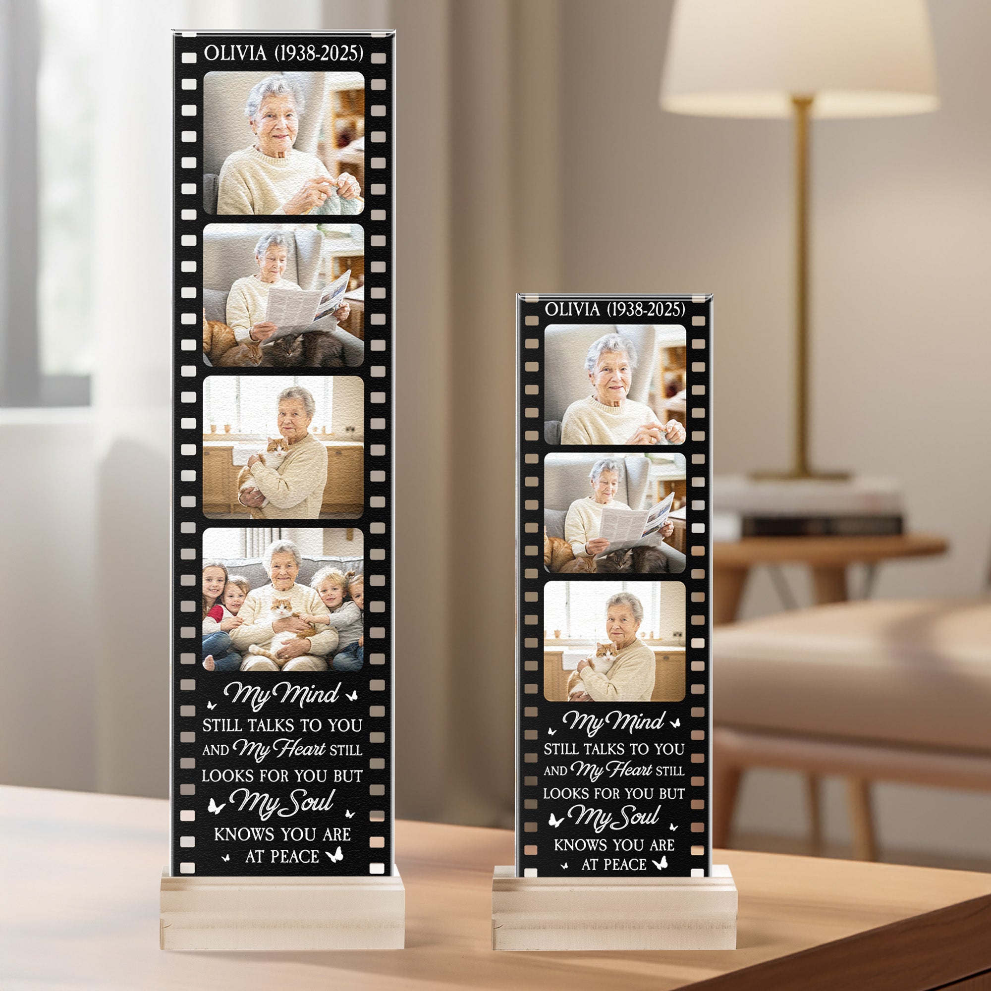 My Mind Still Talks To You - Custom Acrylic Photo Film Strip