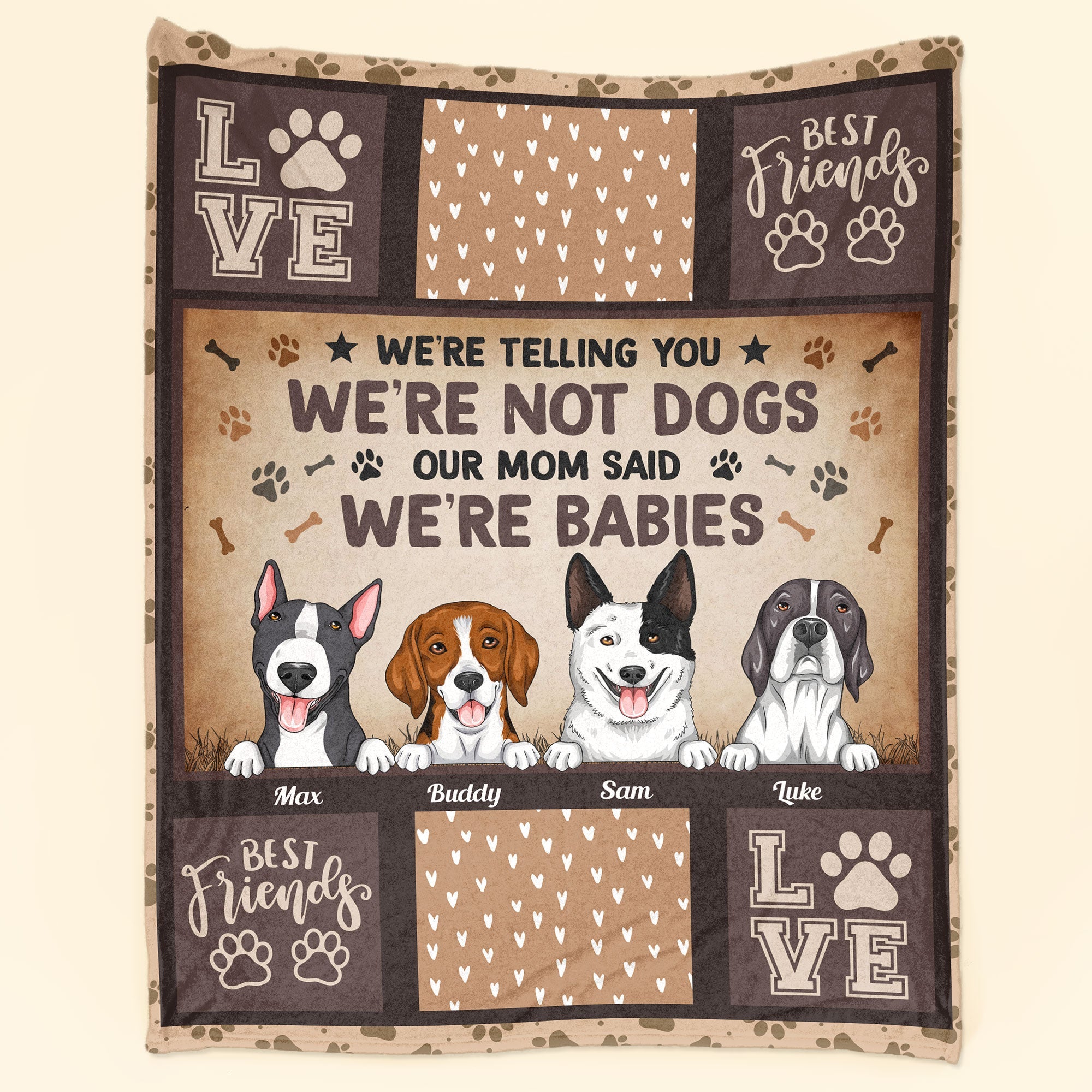 My Mom Said I'm A Baby- Personalized Blanket - Birthday, Loving Gift For Dog Mom, Dog Lovers, Dog Owner