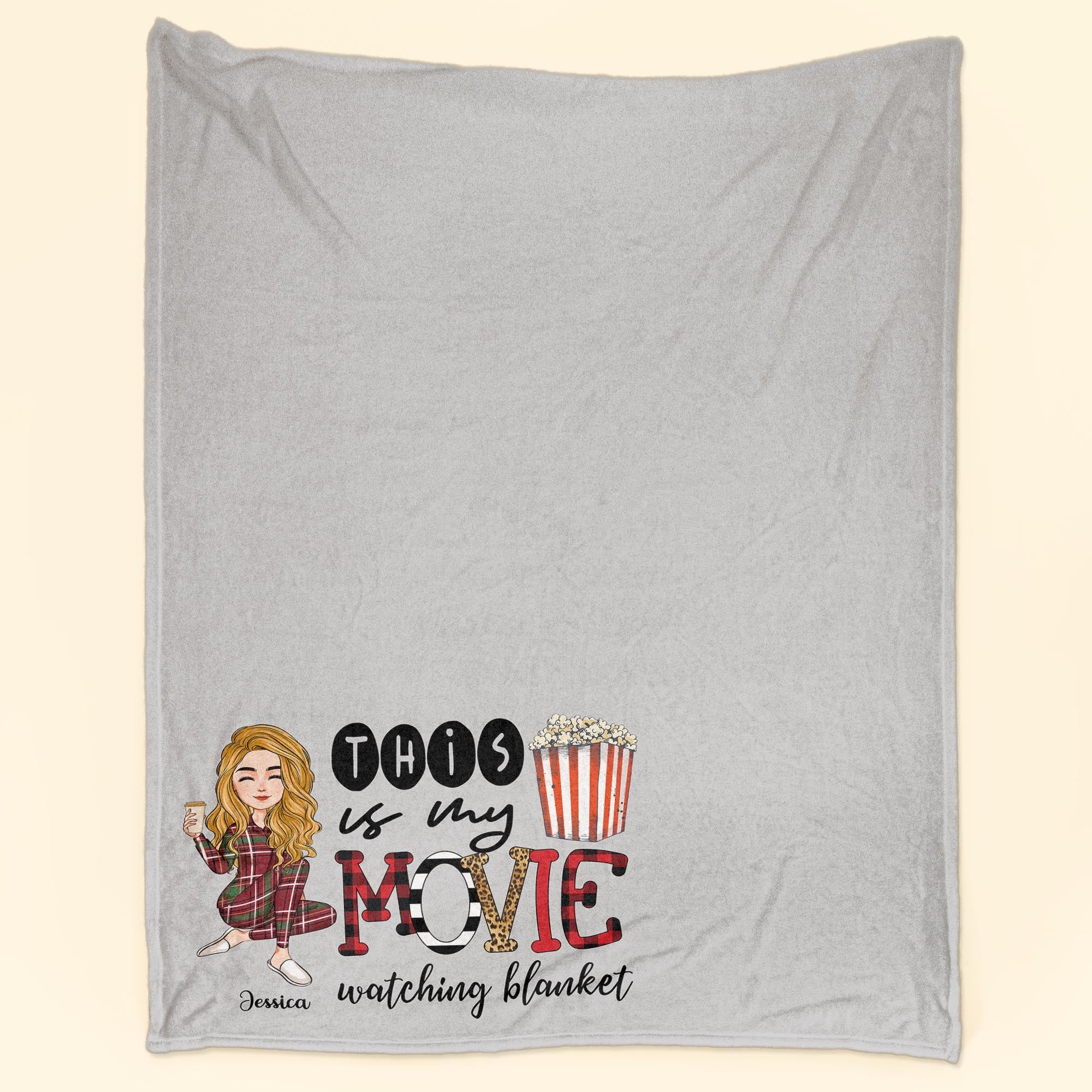 My Movie Watching Blanket - Personalized Blanket - Christmas, New Year Gift For Her, Girl, Woman