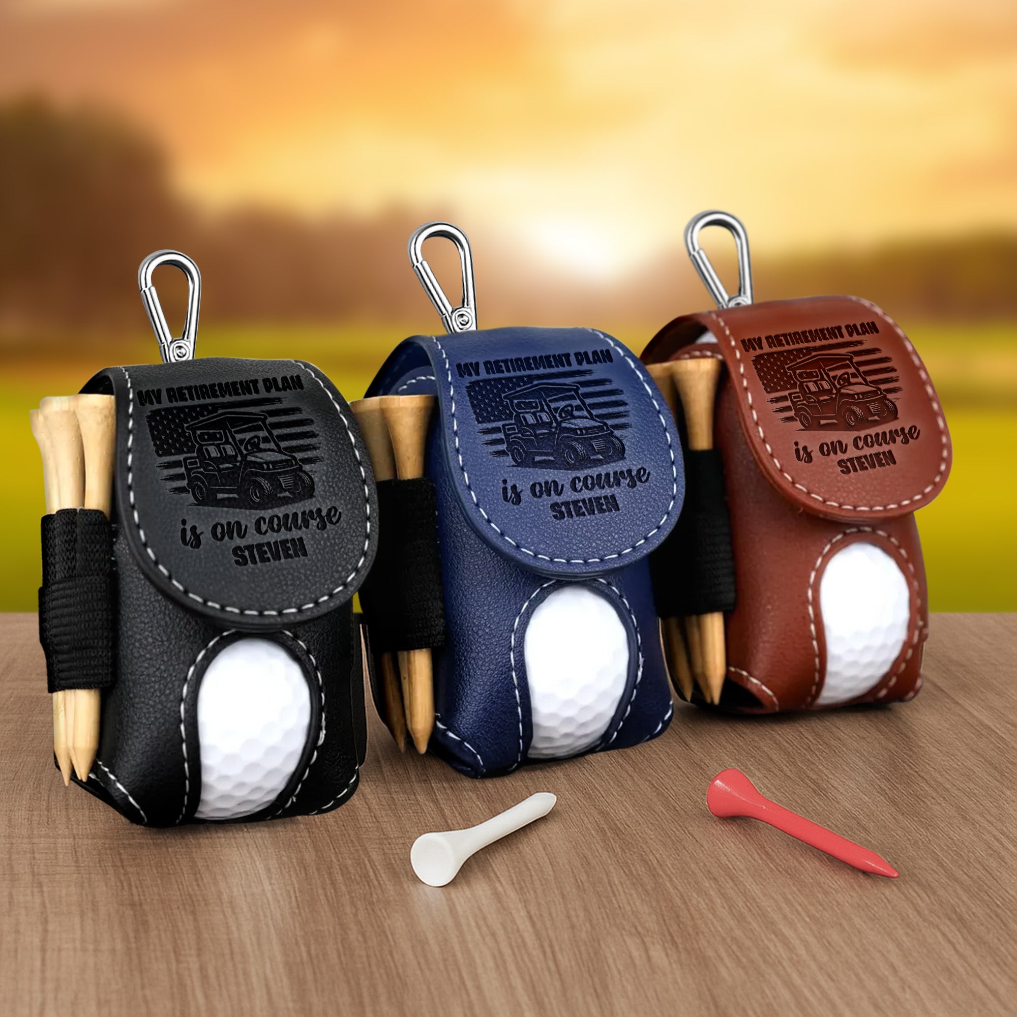 My Retirement Plan Is On Course - Personalized Golf Ball Holder