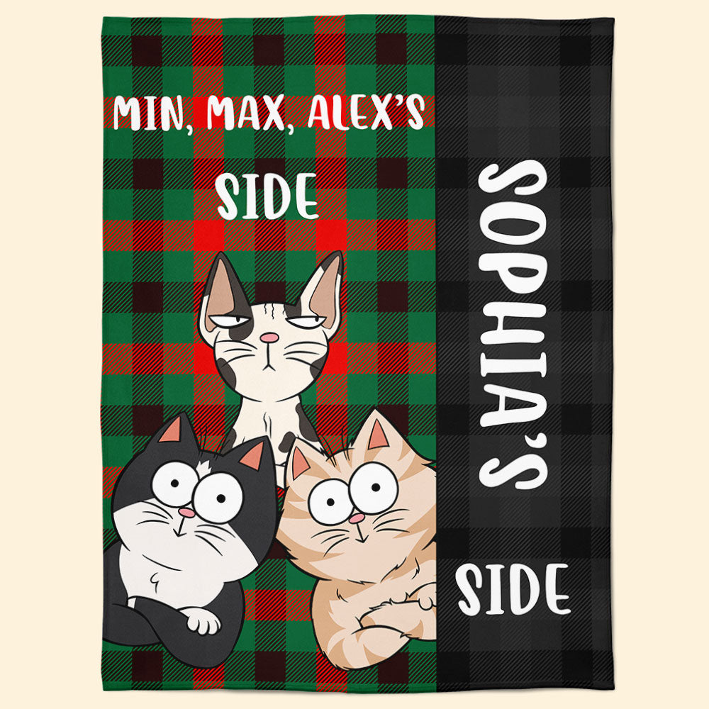 My Side My Cats‘ Side - Personalized Blanket