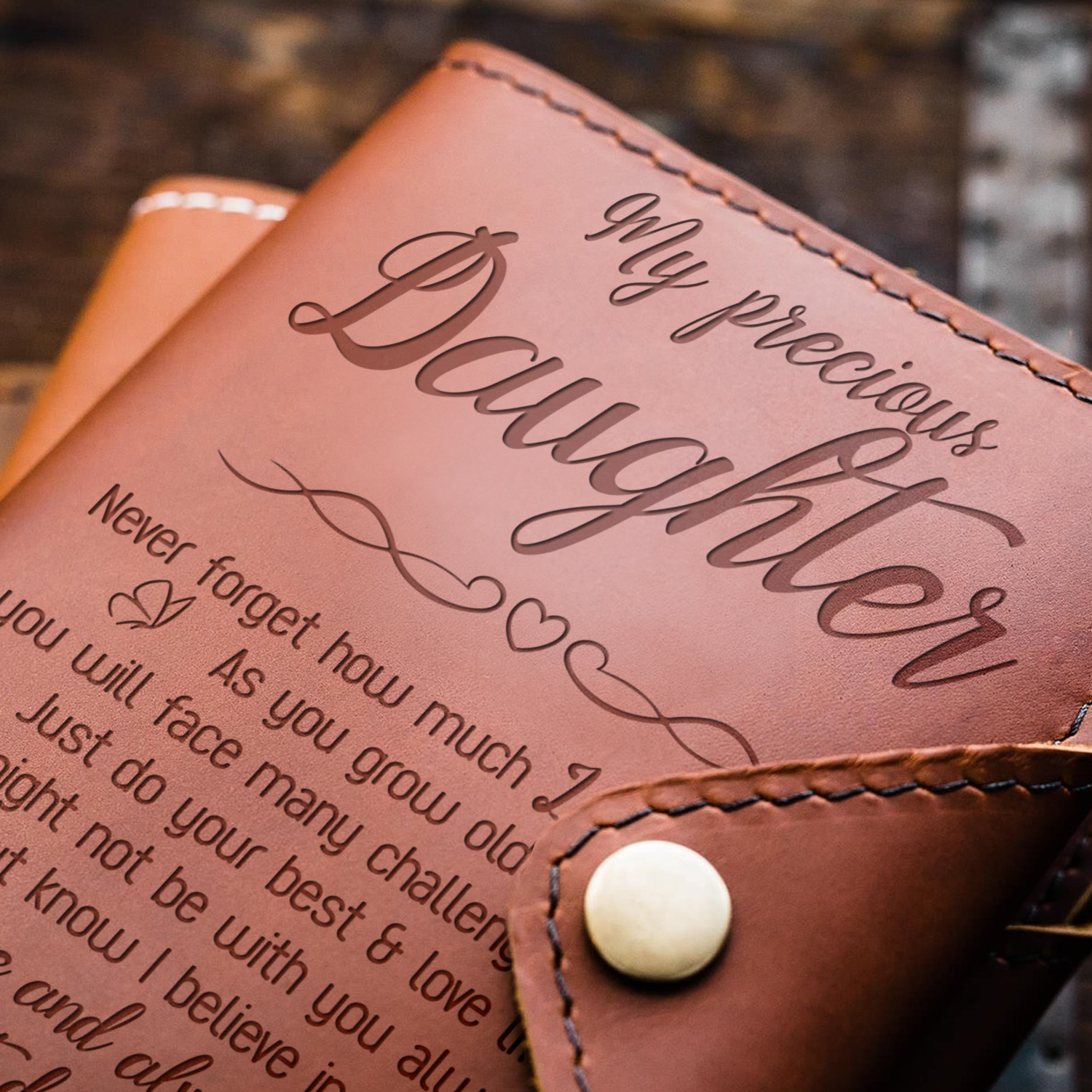 DAUGHTER DAD - I LOVE YOU - JOURNAL COVER-A Loves Gift