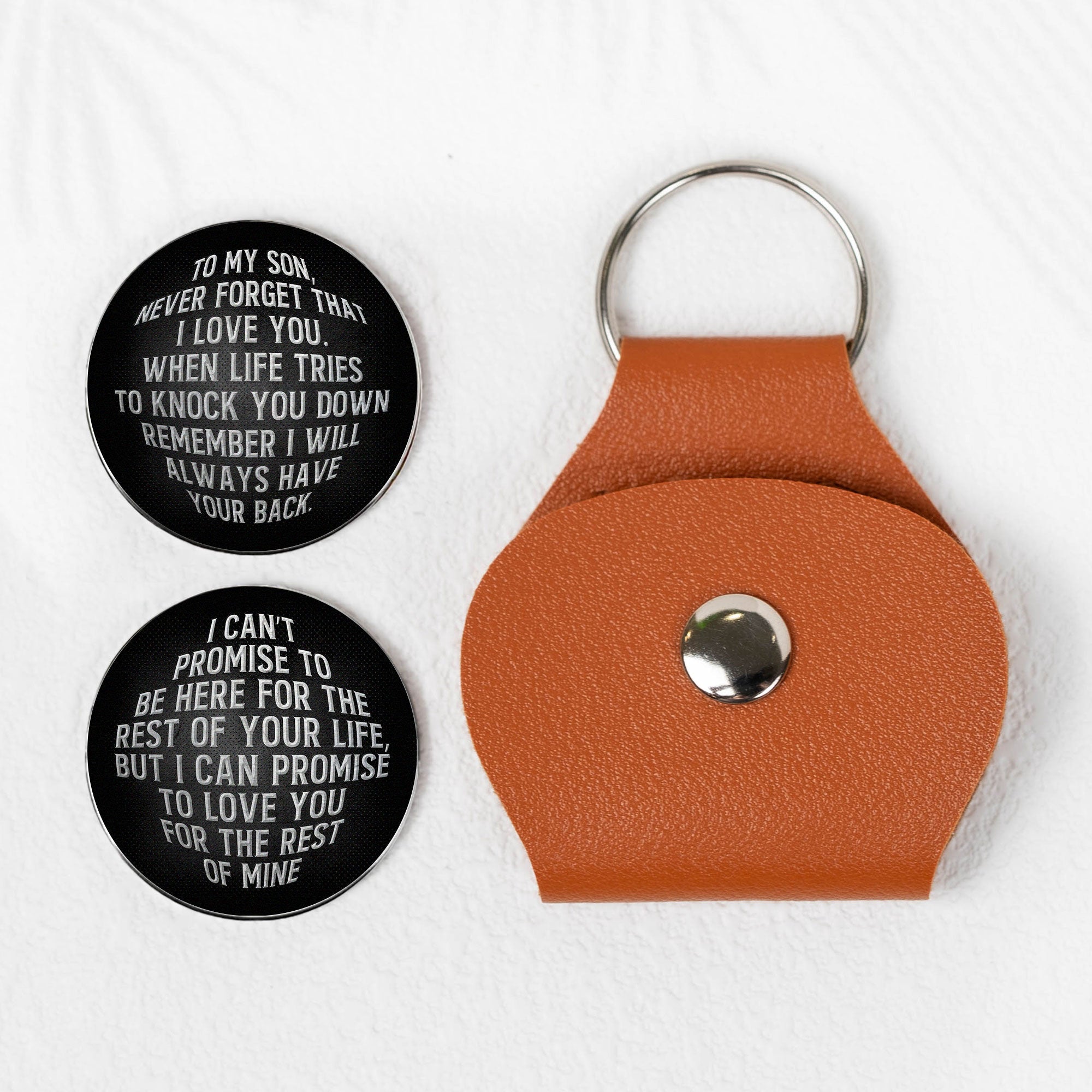 Never Forget That I Love You Gift For Son Grandson Nephew - Personalized Pocket Hug