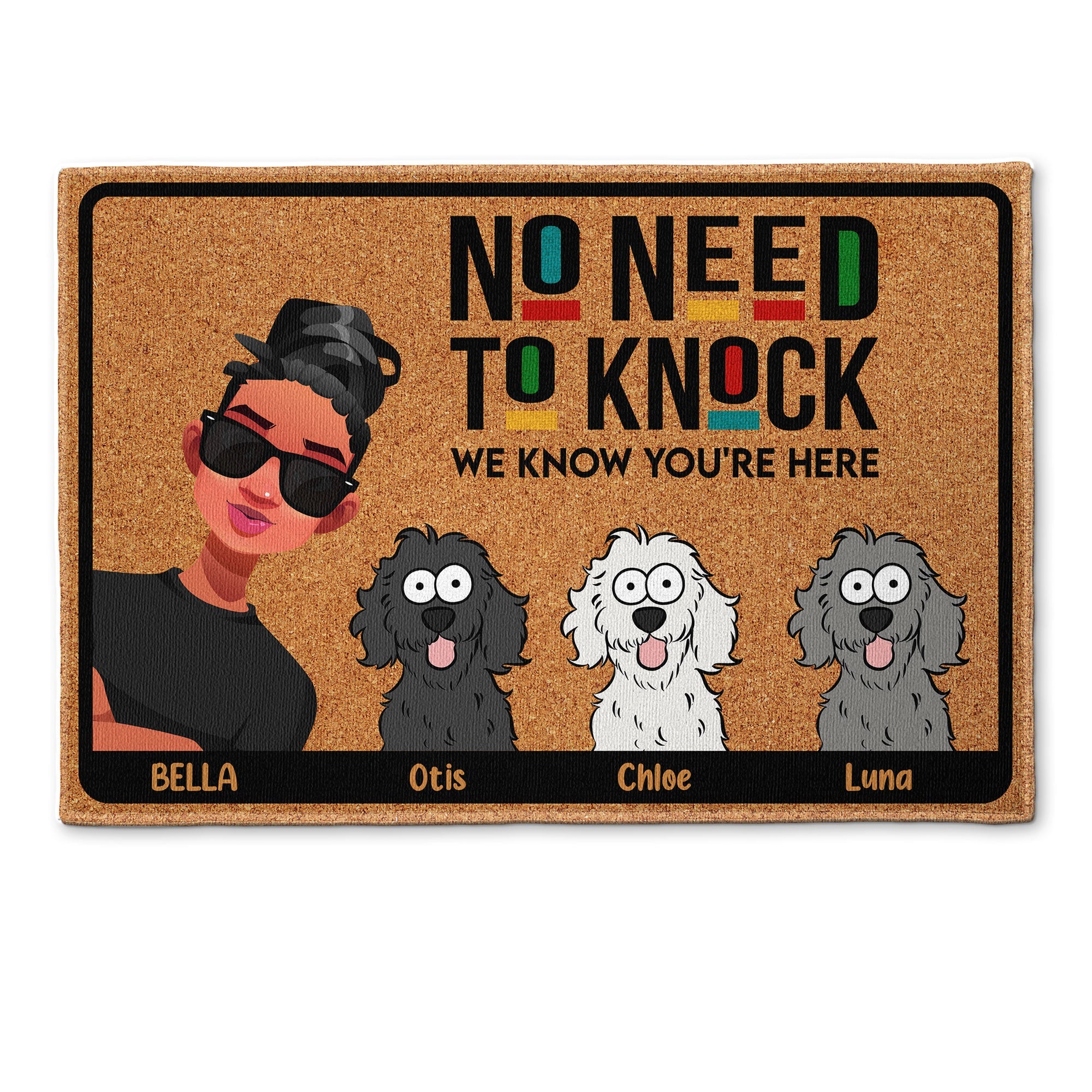 No Need To Knock We Know You Are Here - Personalized Doormat