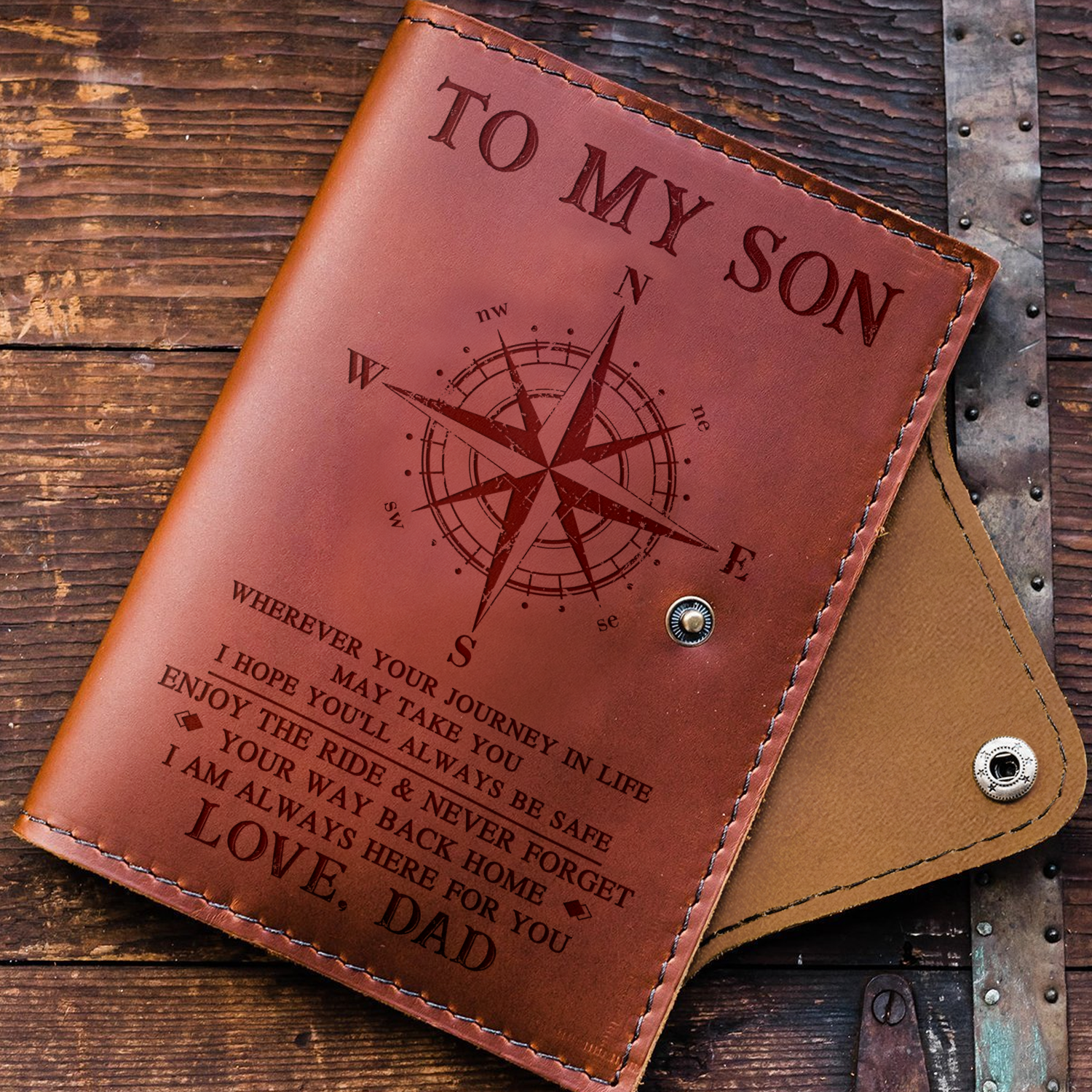 SON DAD - ALWAYS BE SAFE - JOURNAL COVER-A Loves Gift