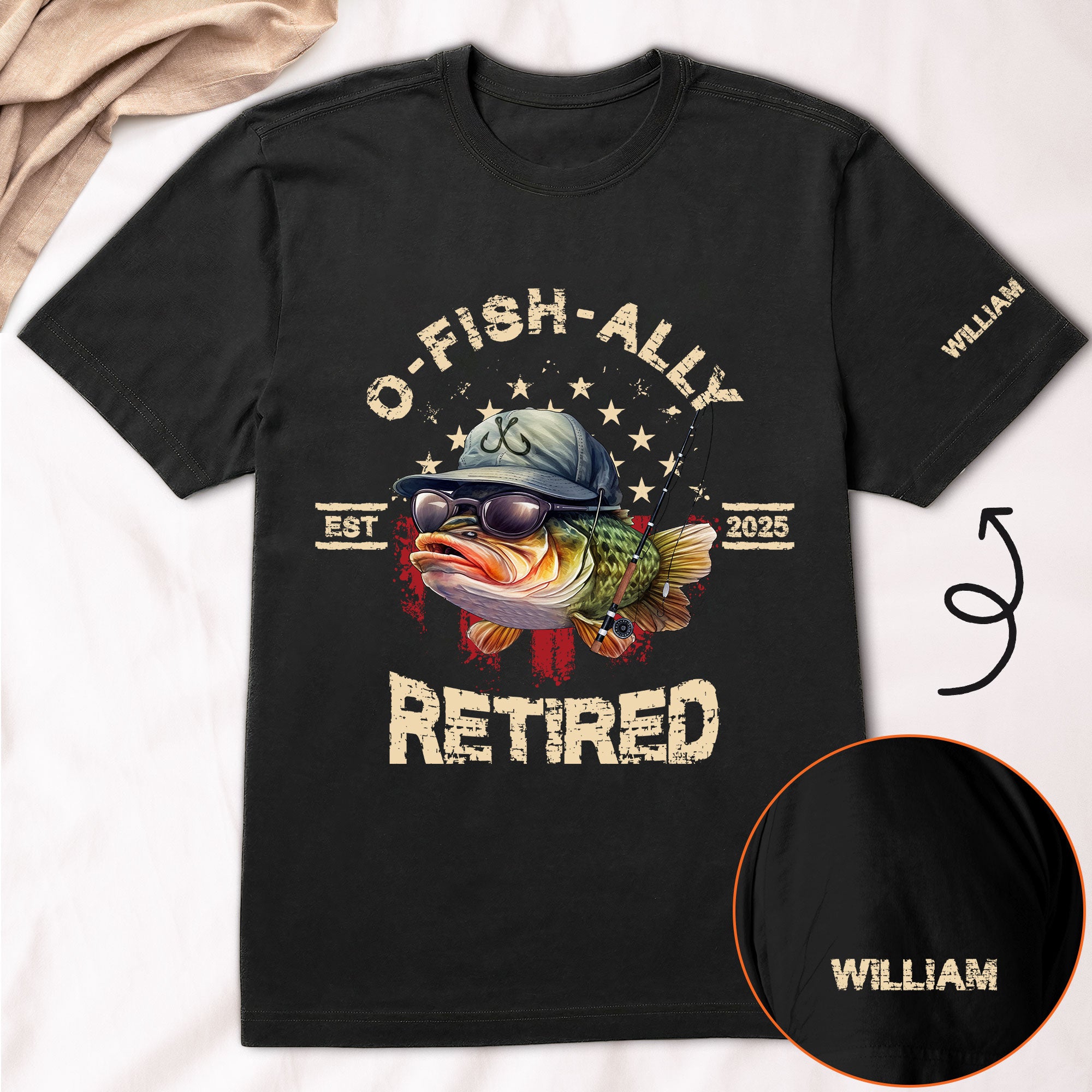 O-Fish-Ally Retired - Retirement Gifts For Fishing Lovers - Personalized Shirt