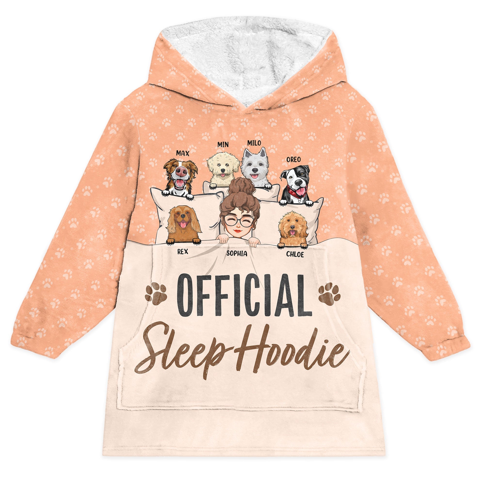 Offcial Sleep Hoodie - Personalized Oversized Blanket Hoodie