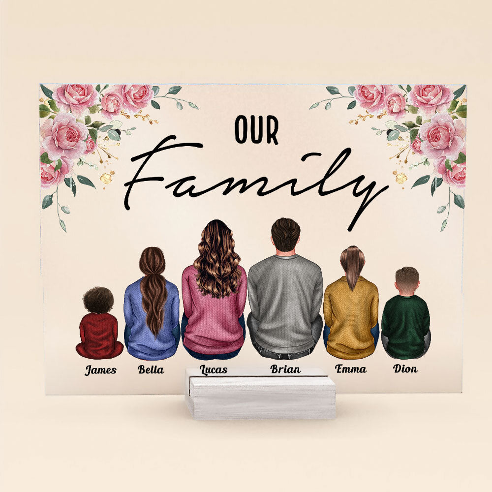 Our Family Better Together - Personalized Acrylic Plaque