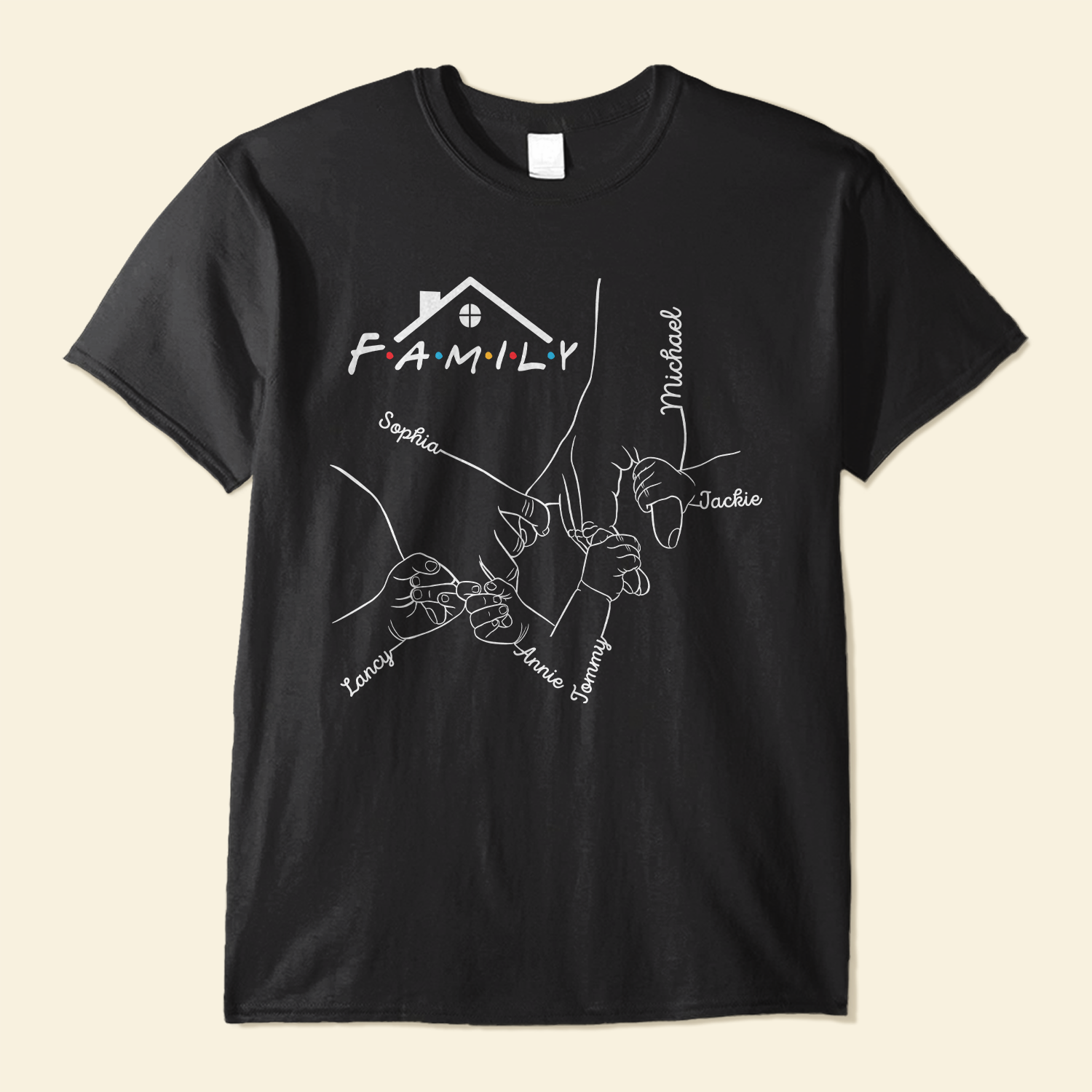 Our Family - Personalized Shirt - Birthday, Loving, Funny Gift For Family Members, Mom & Dad, Husband & Wife, Children