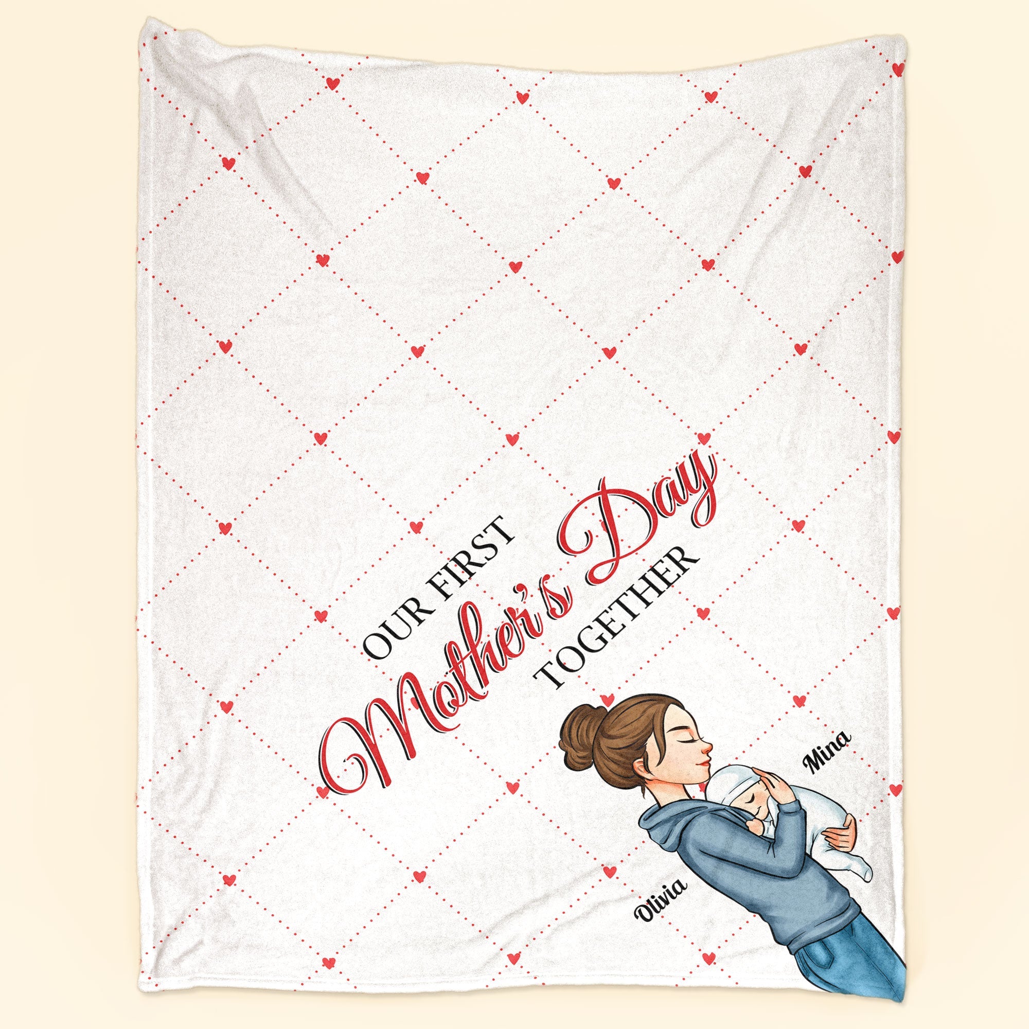 Our First Mother's Day Together - Personalized Blanket