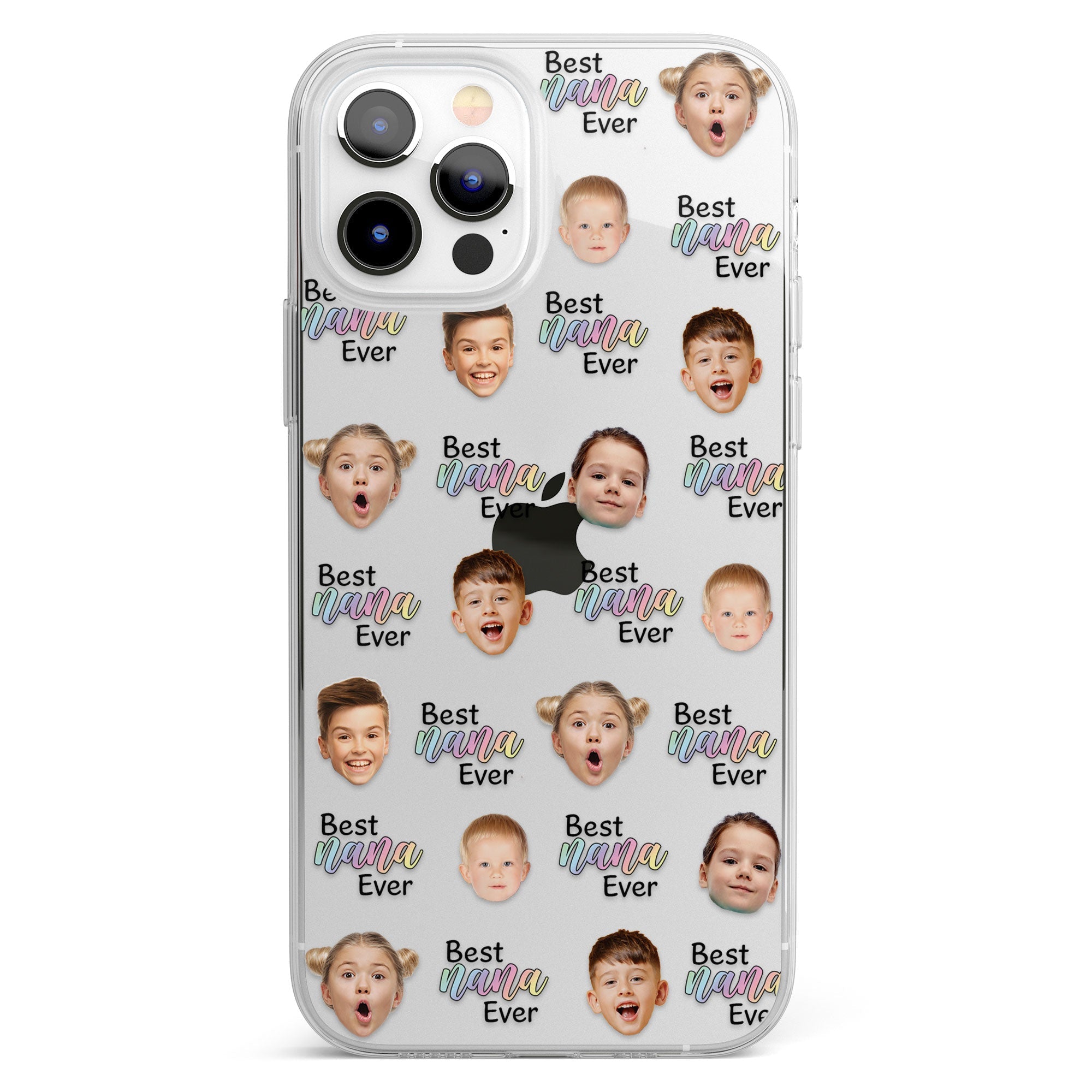 Best Grandma, Nana, Gigi, Mommy - Personalized Photo Clear Phone Case