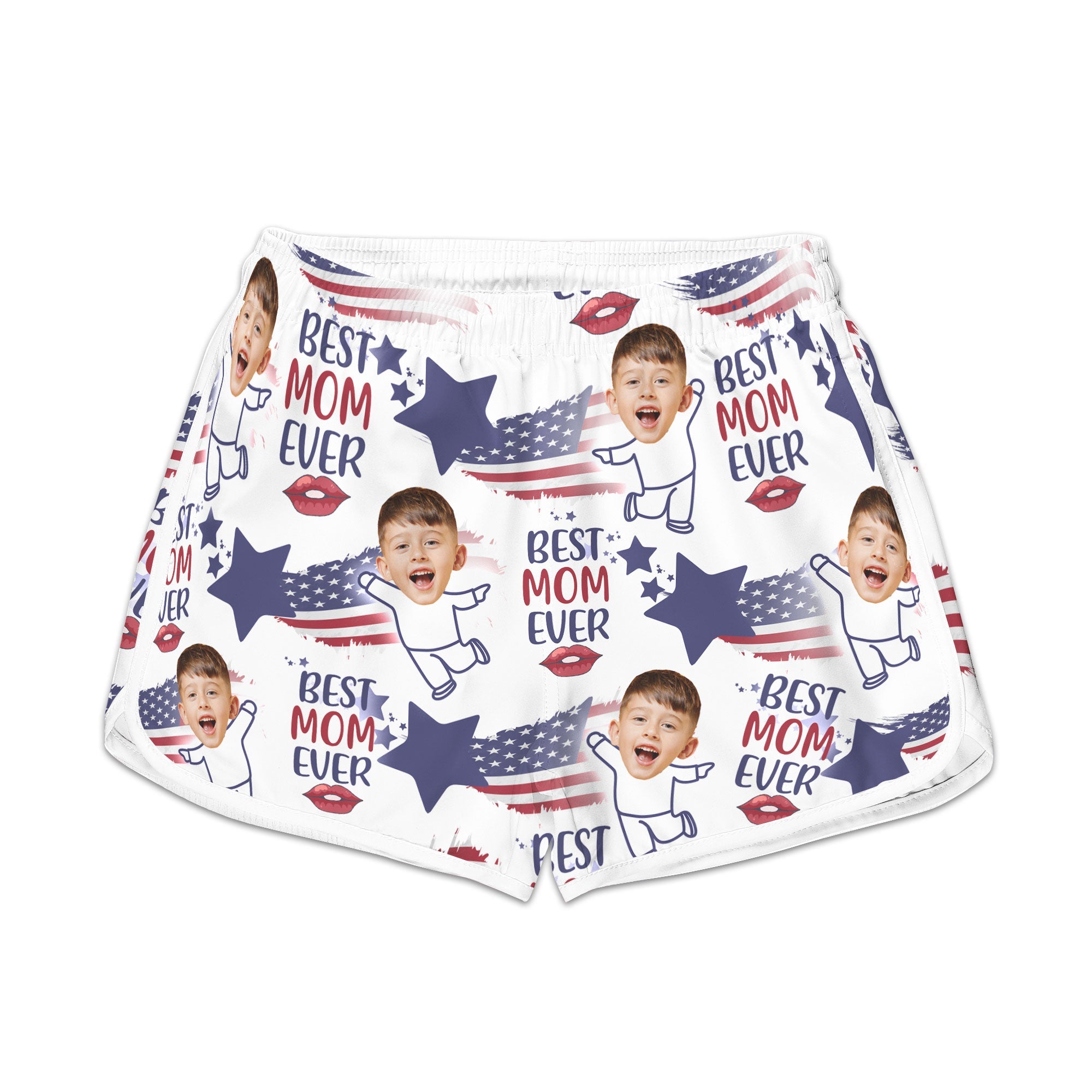 Best Mom Ever - Personalized Photo Women's Beach Shorts