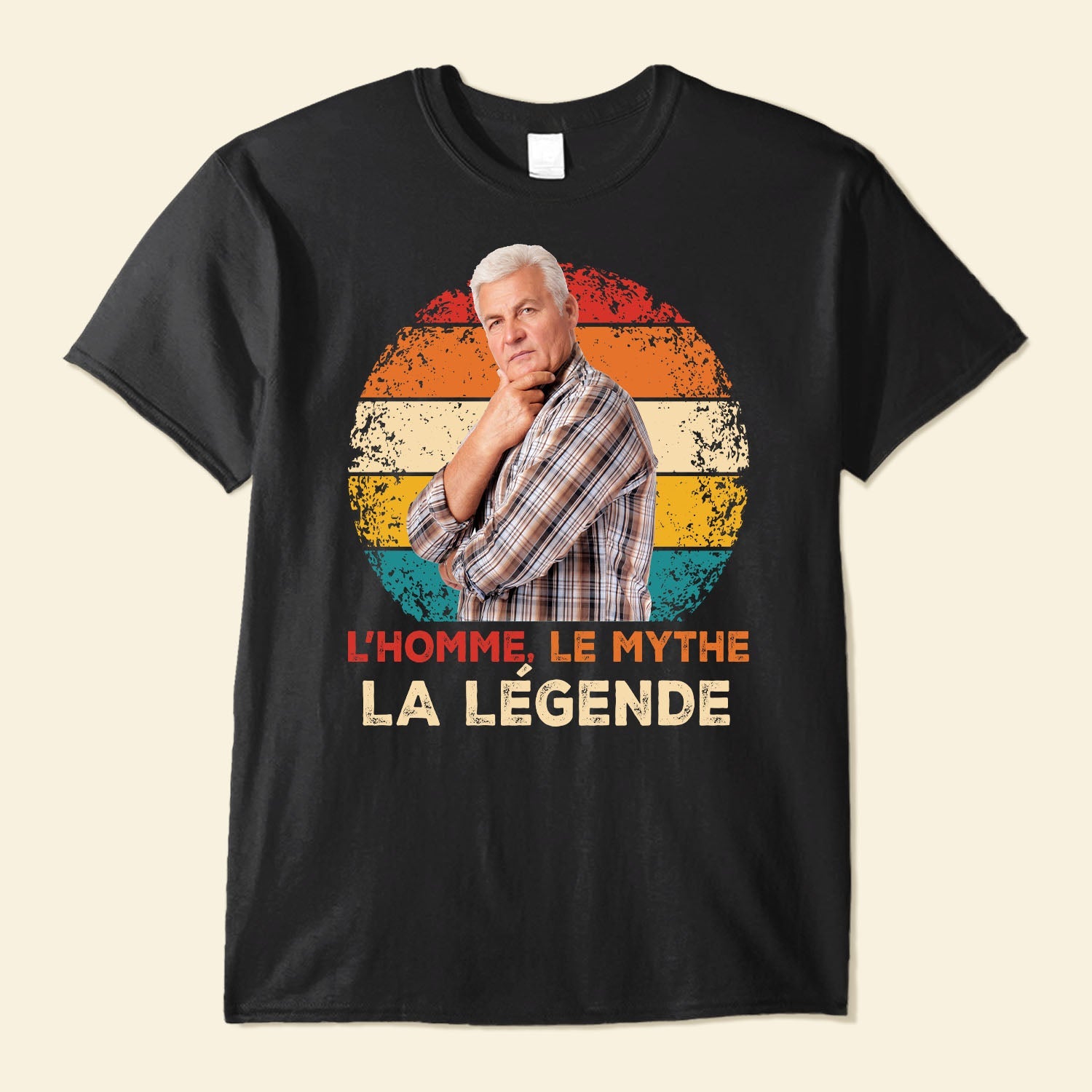 L'Homme Le Mythe La L??gende - Personalized Photo Shirt