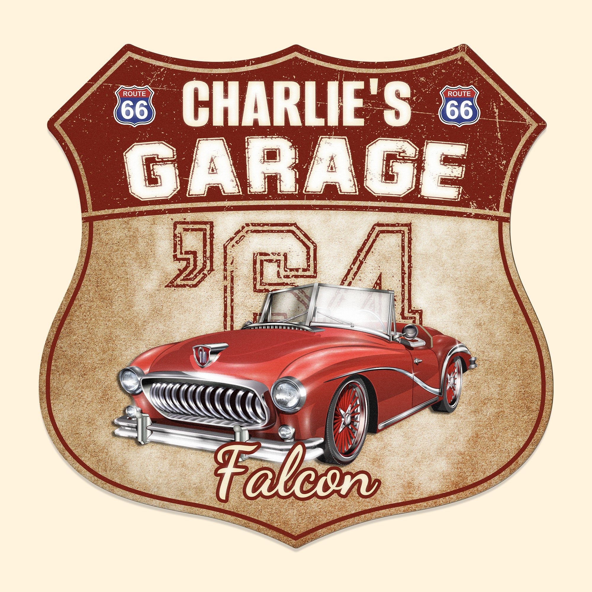 My Garage My Car - Personalized Custom Shaped Metal Photo Sign