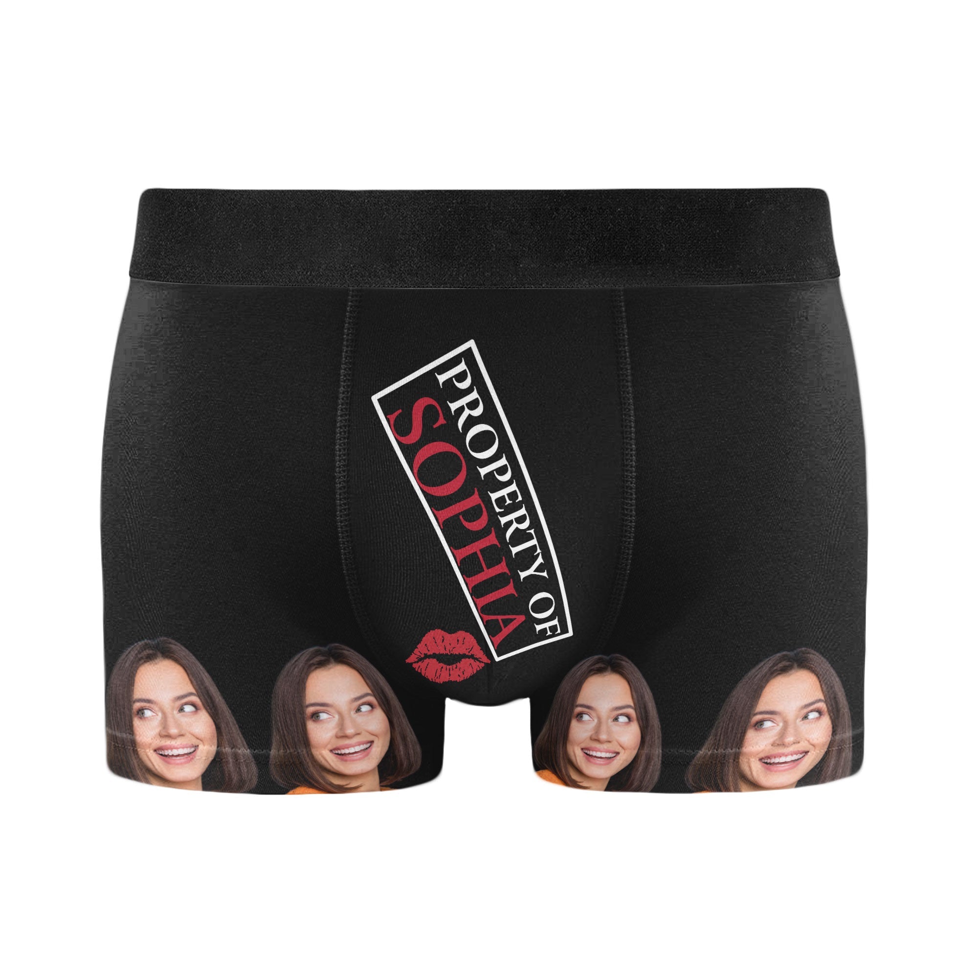 Property Of My Hot Wife - Personalized Photo Men Boxer Briefs - Birthday Gifts For Men, Husband, Him, Boyfriend