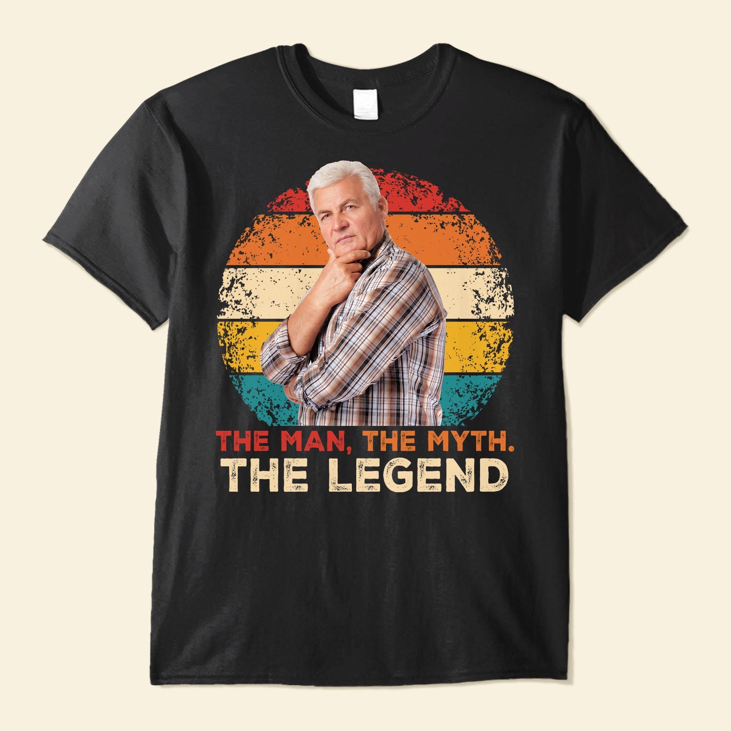 The Man, The Myth. The Legend - Personalized Photo Shirt Father's Day