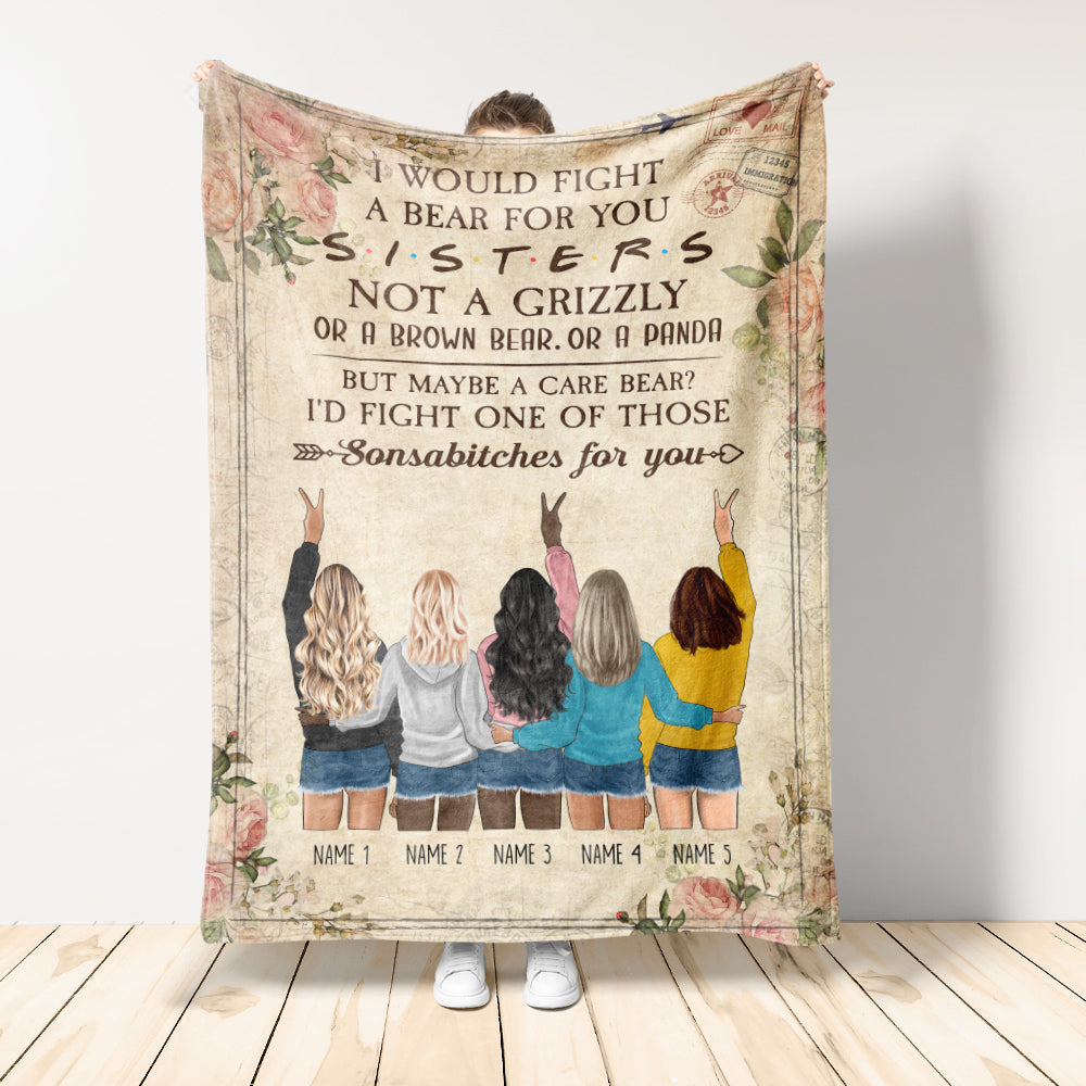 I Would Fight A Bear For You Version 2.0 Blanket