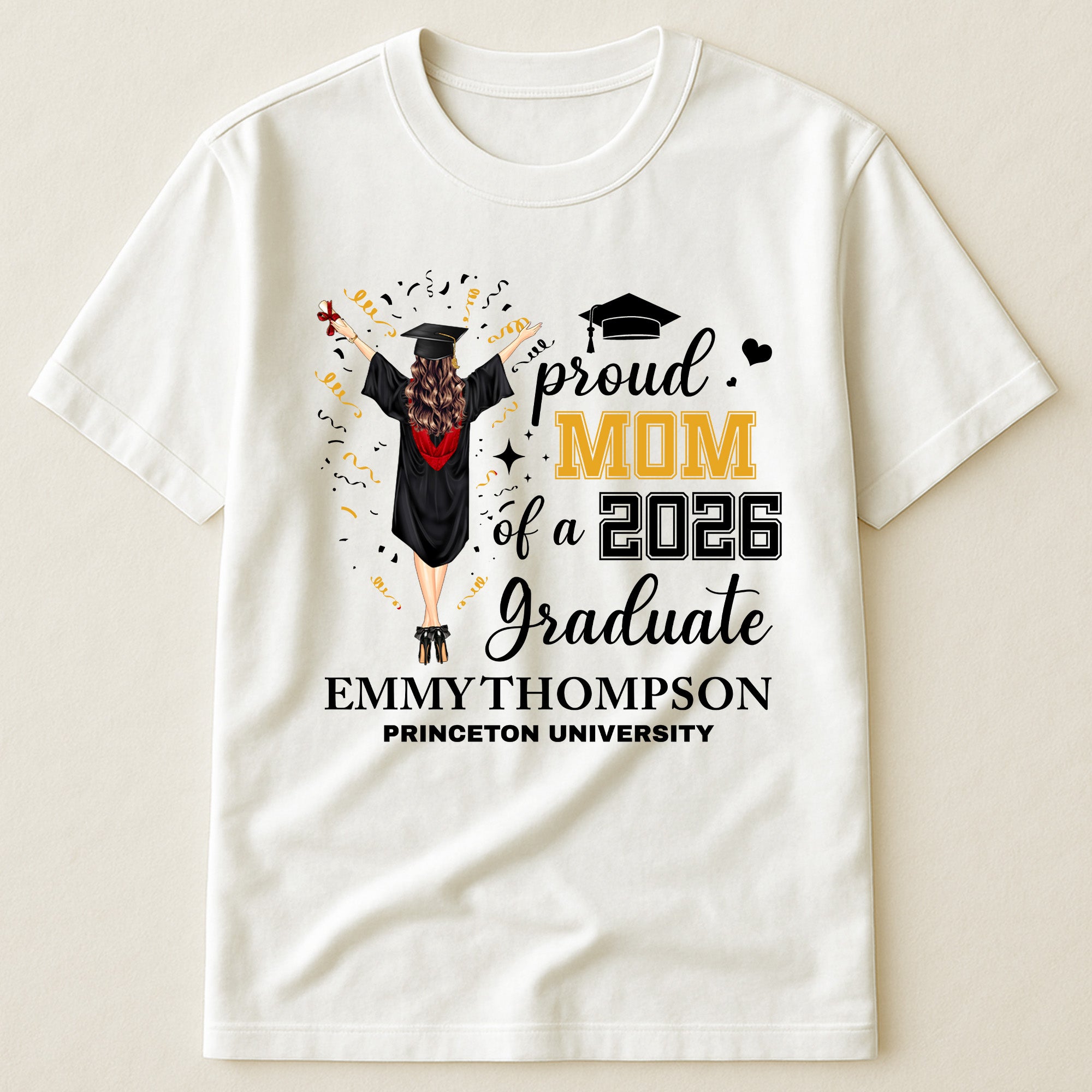 Proud Mom Dad Family Of A Graduate - Personalized Shirt