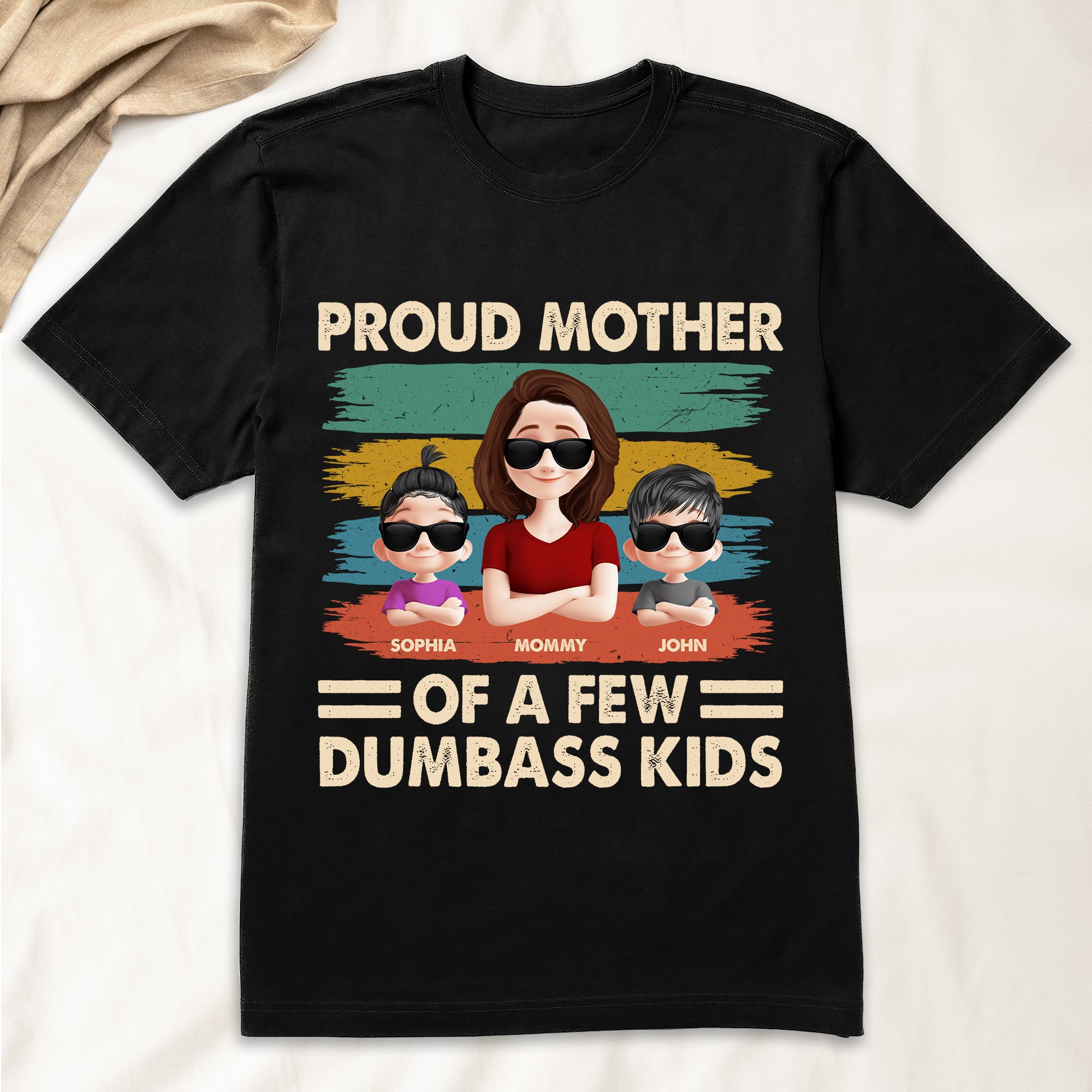 Proud Mother Of A Few Kids - New Version - Personalized Shirt