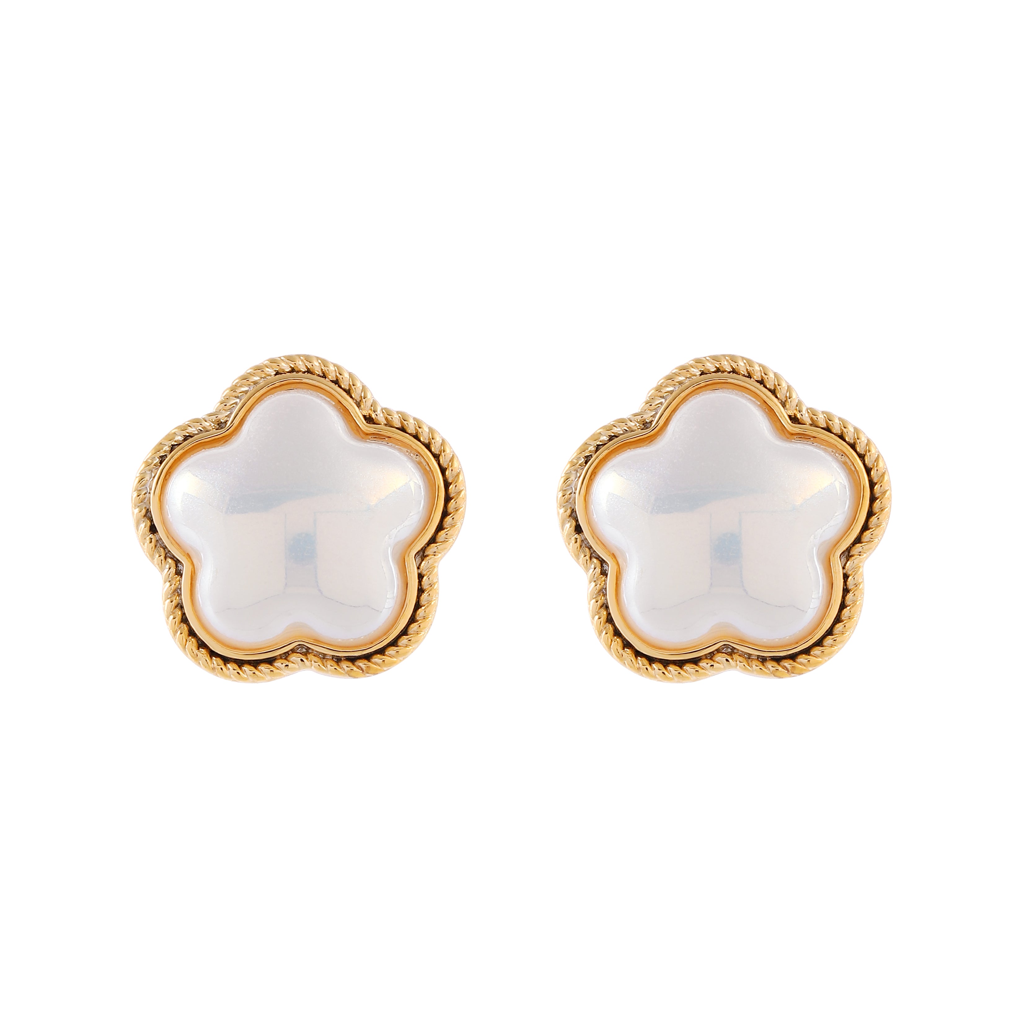   Pearl Flower Stud Earrings for Women-A Loves Gift