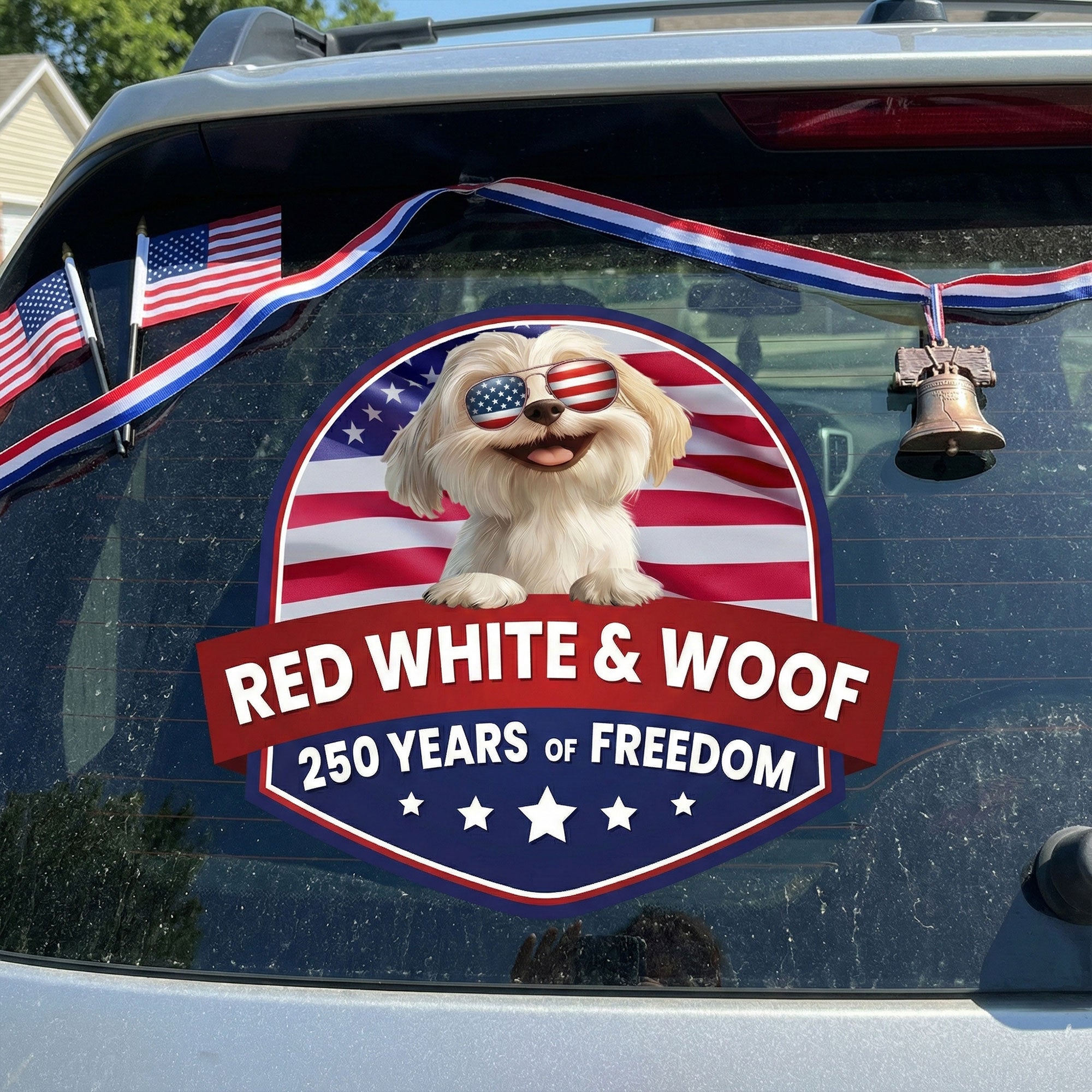 Red White & Woof 250 Years Of Freedom - Personalized Decal