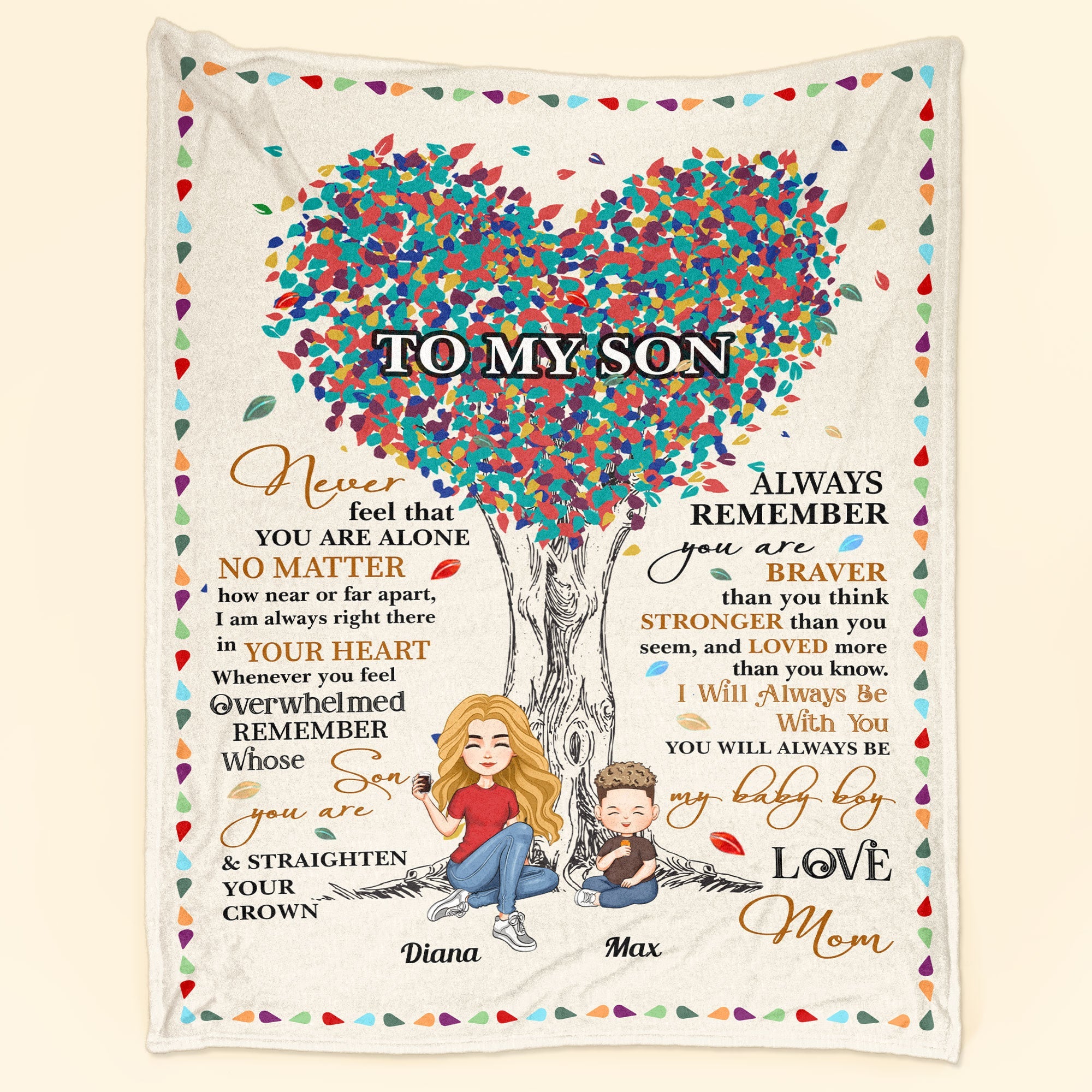 Remember Whose Son You Are - Personalized Blanket