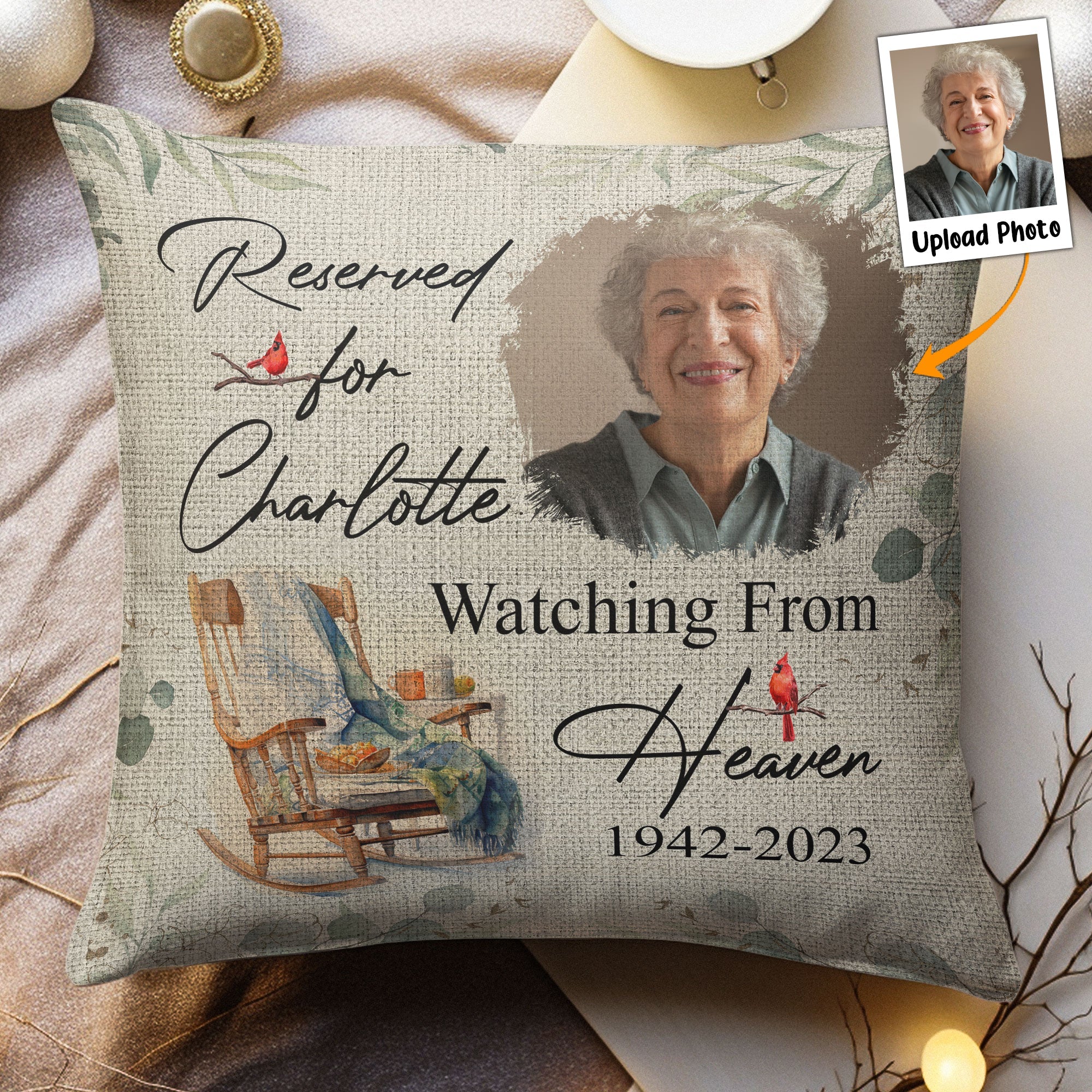 Reserved For You - Personalized Photo Pillow (Insert Included)