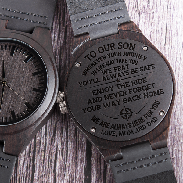 SON MOM AND DAD - ENJOY THE RIDE 2 - WOOD WATCH
